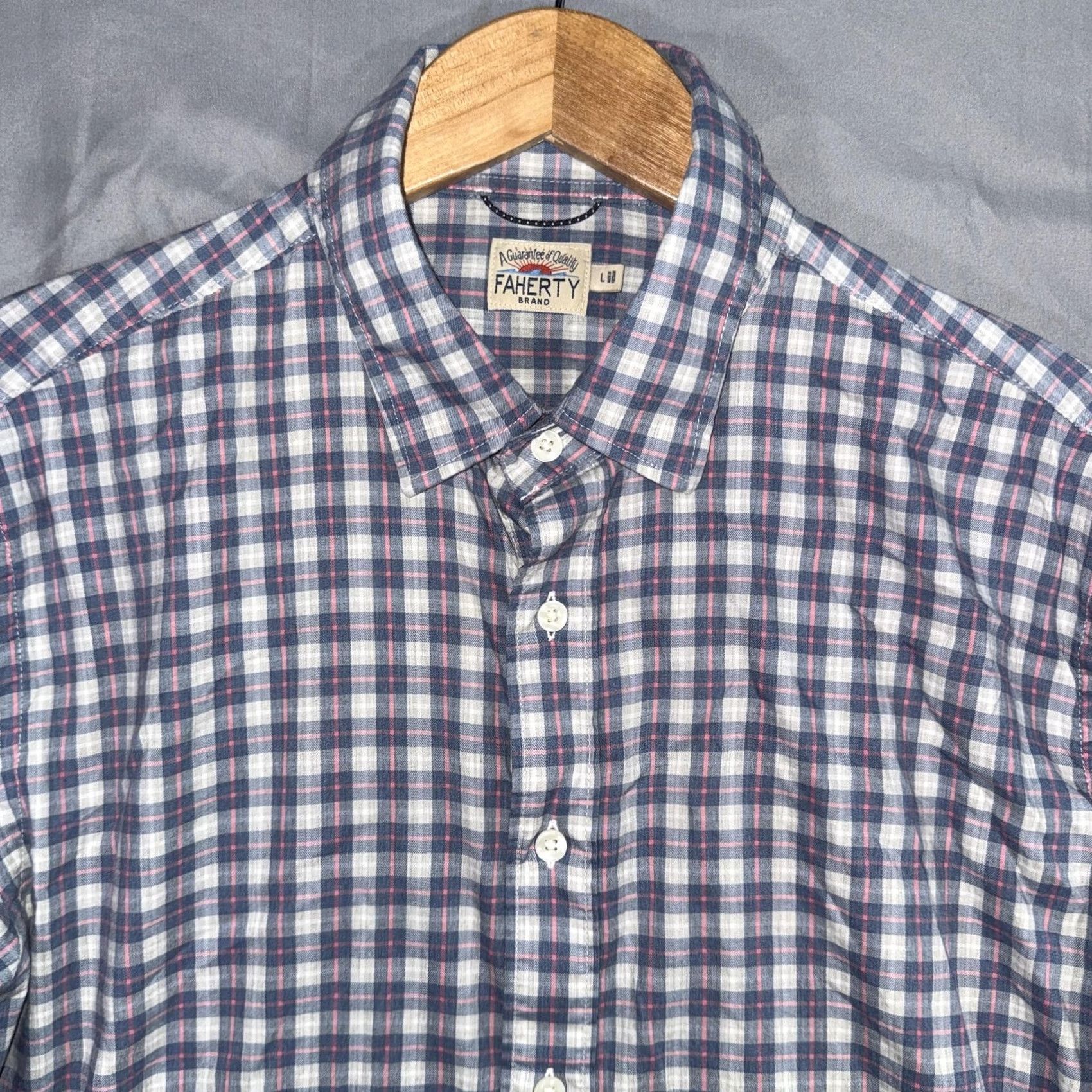 Faherty Faherty Shirt Mens Large The Movement Shirt Long Sleeve Stretch Button Up Size US L / EU 52-54 / 3 - 7 Thumbnail