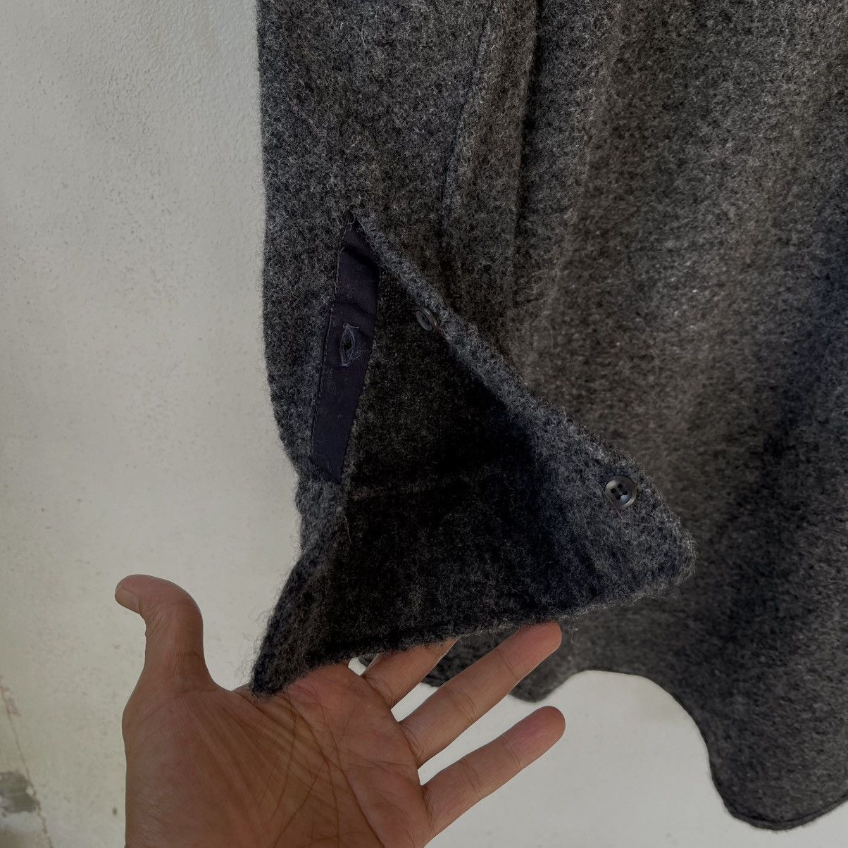 Japanese Brand R&D.M.Co- Oldman’s Tailor Premium Wool Tweed Duster Size S / US 4 / IT 40 - 16 Thumbnail