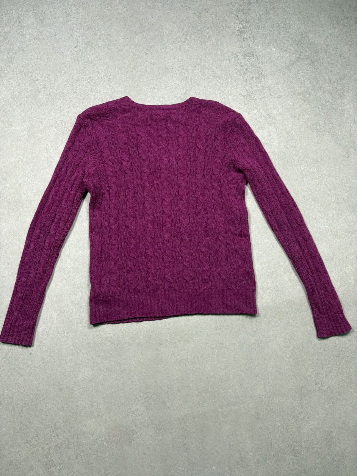 Polo Ralph Lauren Polo Ralph Lauren Cable Knit Sweater Merino Wool Cashmere S Size S / US 4 / IT 40 - 16 Thumbnail
