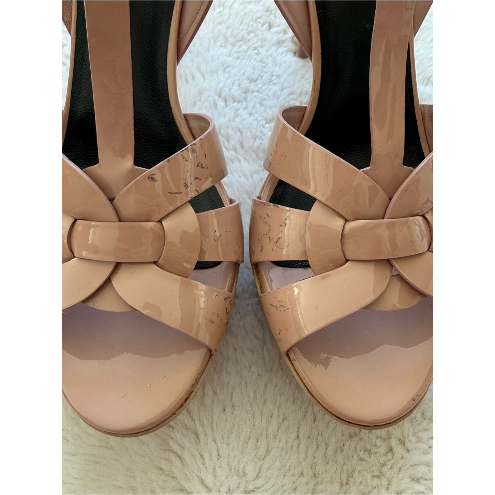 Yves Saint Laurent Yves Saint Laurent tribute nude sandals size 38EU Size US 8 / IT 38 - 6 Thumbnail