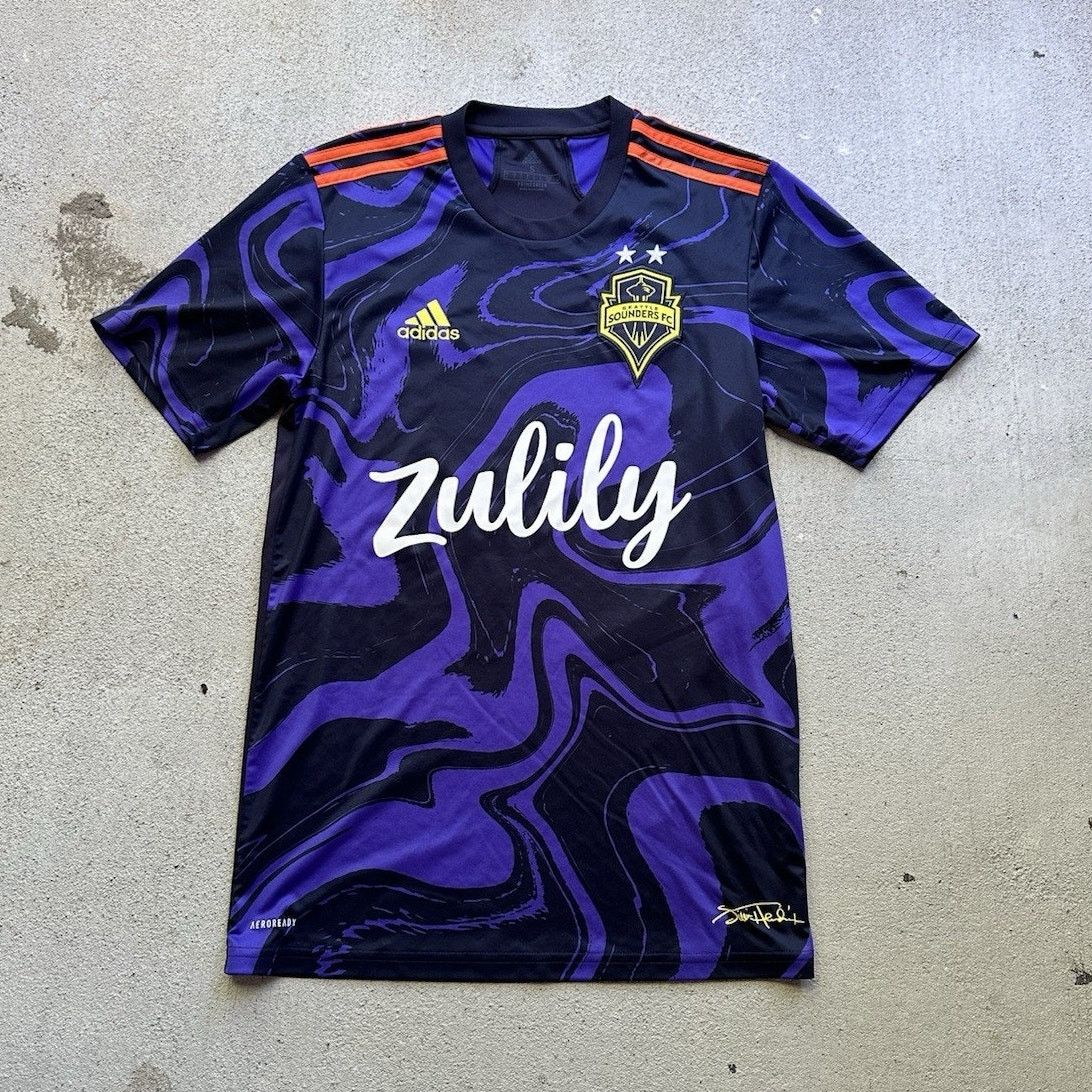 Adidas Adidas Seattle Sounders FC Mens S Jersey Jimi Hendrix Size US S / EU 44-46 / 1 - 1 Thumbnail