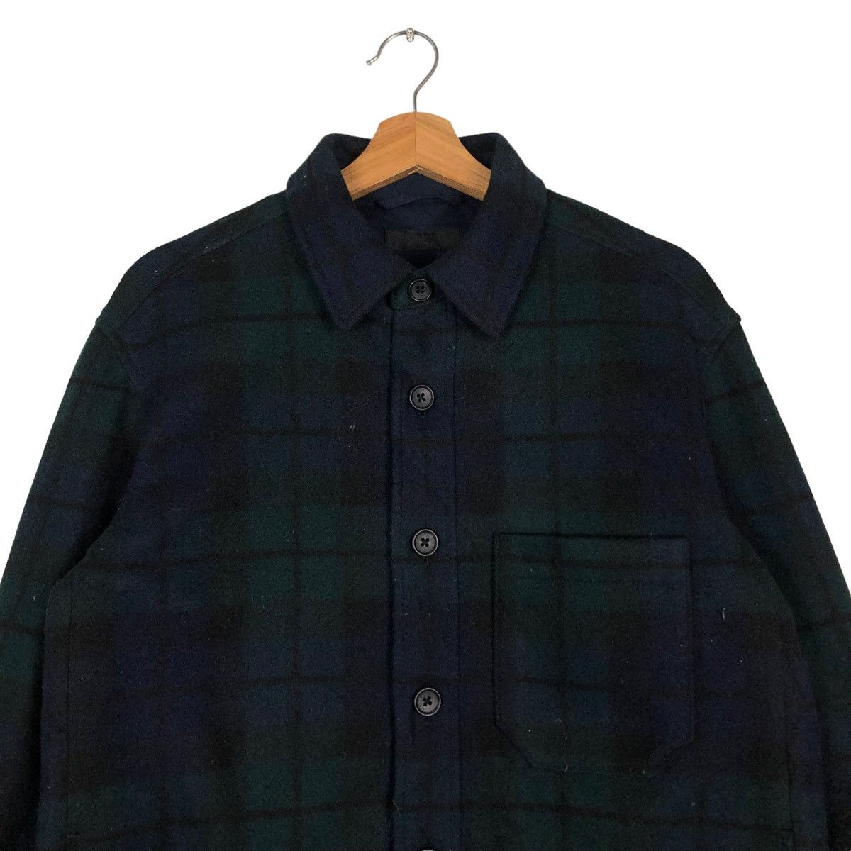 Japanese Brand 🔥VINTAGE WOOL JACKET TARTAN DESIGN UNIQLO JAPAN ISSEY MIYAK Size US S / EU 44-46 / 1 - 3 Thumbnail
