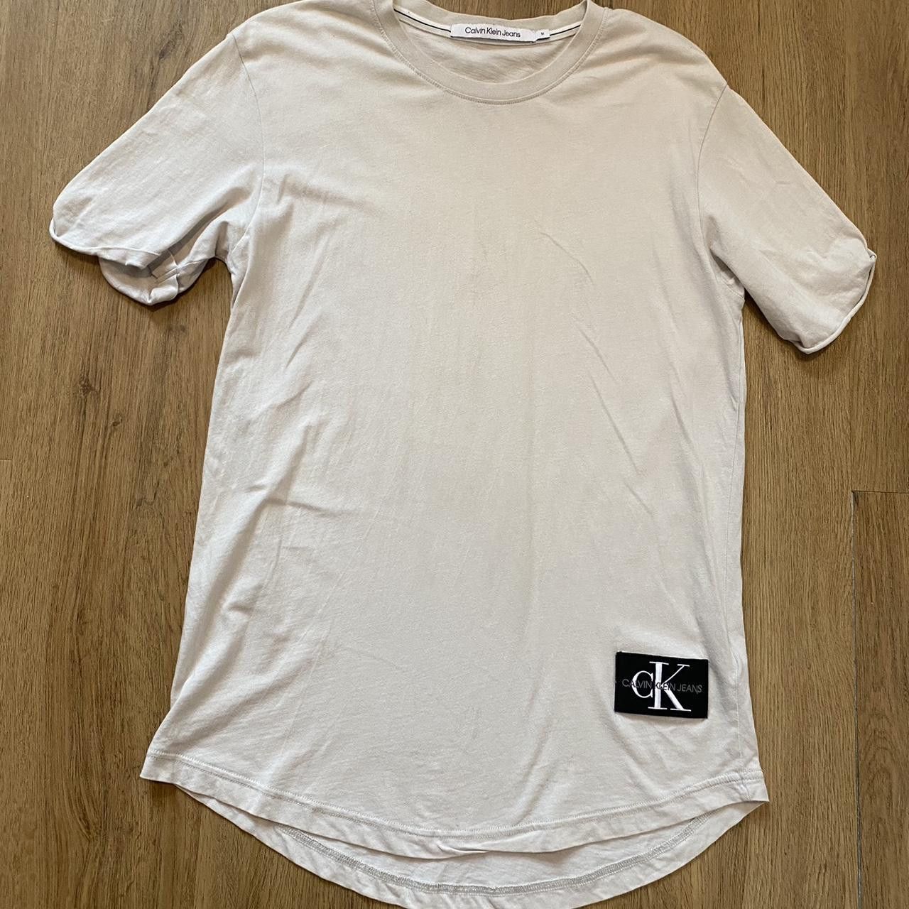 Calvin Klein Calvin Klein T-shirt Cream Size US M / EU 48-50 / 2 - 1 Thumbnail