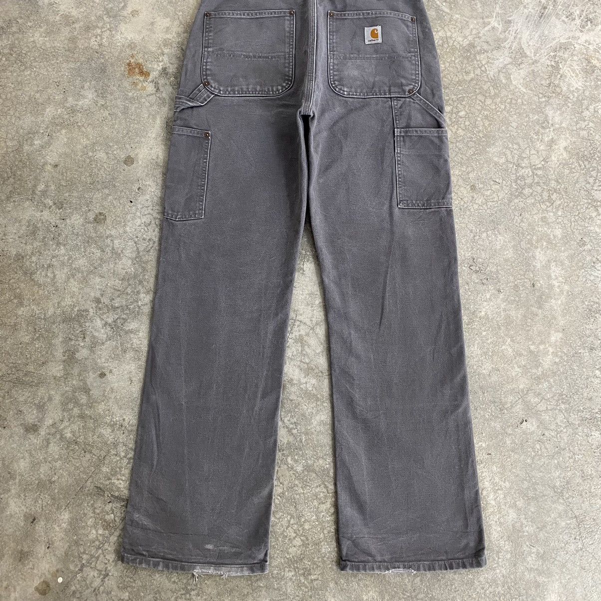 Carhartt × Vintage Vintage Carhartt Double Knee Gravel Grey Carpenter Pants Size US 32 / EU 48 - 18 Thumbnail