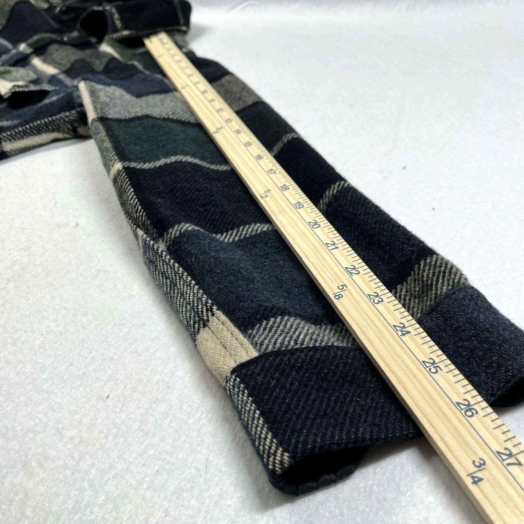 Vintage VINTAGE Fox Knapp Flannel Shacket Wool Plaid Small Size 18 Made USA Blue Green Shipped with USPS Ground Advantage Size US S / EU 44-46 / 1 - 6 Thumbnail
