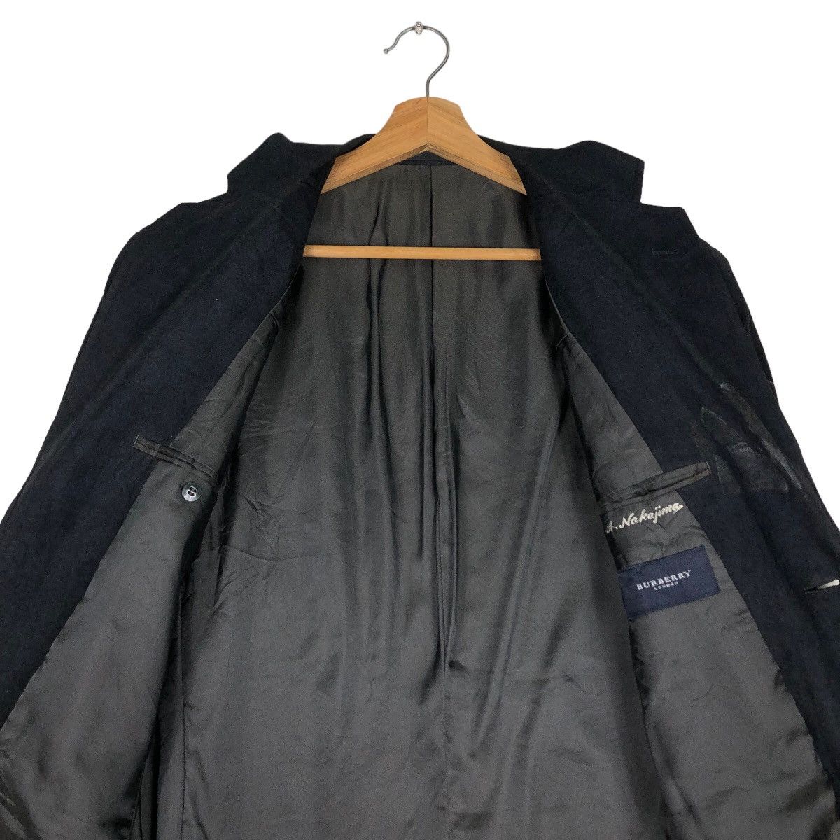 Burberry 🔥Vtg Soft Leather Jacket Burberry London Double Breast Size US M / EU 48-50 / 2 - 12 Thumbnail