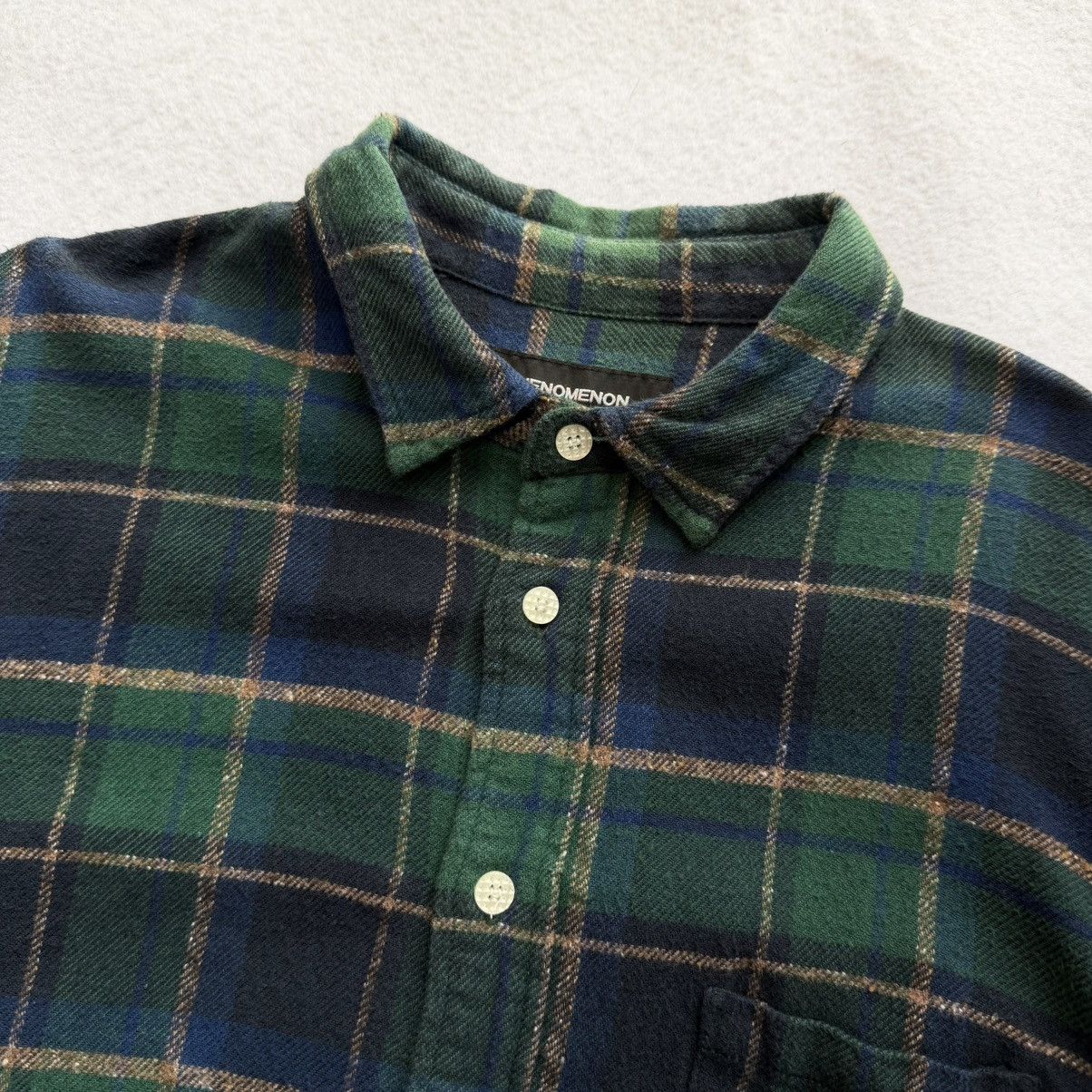 PHENOMENON Phenomenon AW2014 Raw Hem High-Low Flannel Size US M / EU 48-50 / 2 - 5 Thumbnail