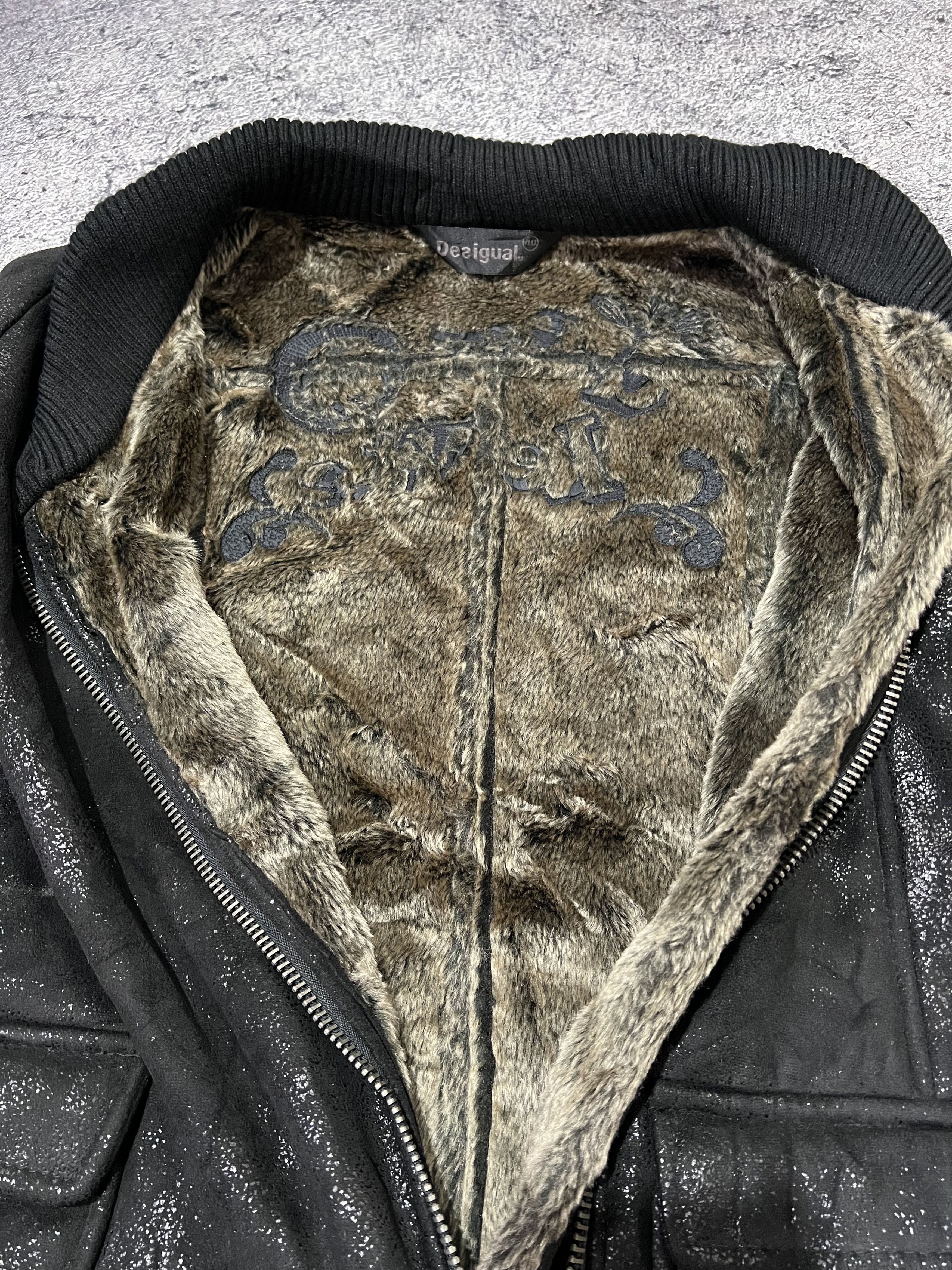 Japanese Brand 2000s Archival Japan Fur Fuzzy Wax Feather y2k Lgb Ifsix Size US M / EU 48-50 / 2 - 2 Thumbnail