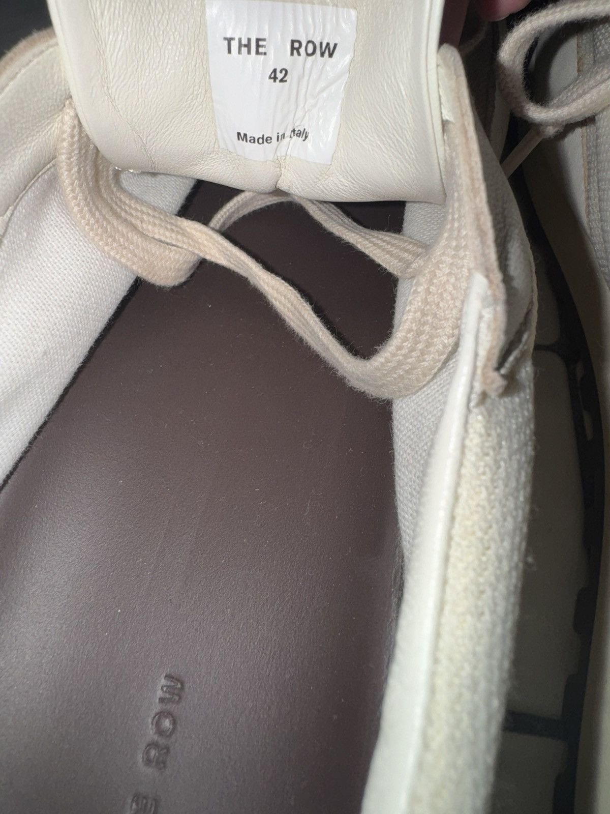 The Row White / cream Owen Runner sneaker size 42 Size US 9 / EU 42 - 7 Thumbnail