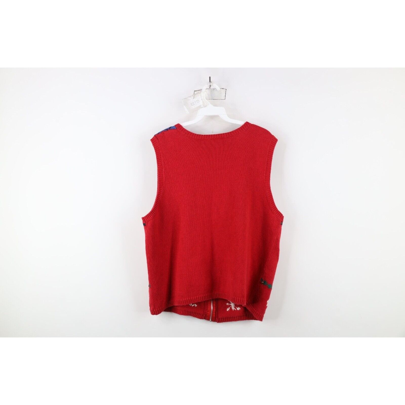 Vintage Vintage 90s Distressed Christmas Penguin Bells Sweater Vest Size XL / US 12-14 / IT 48-50 - 15 Thumbnail
