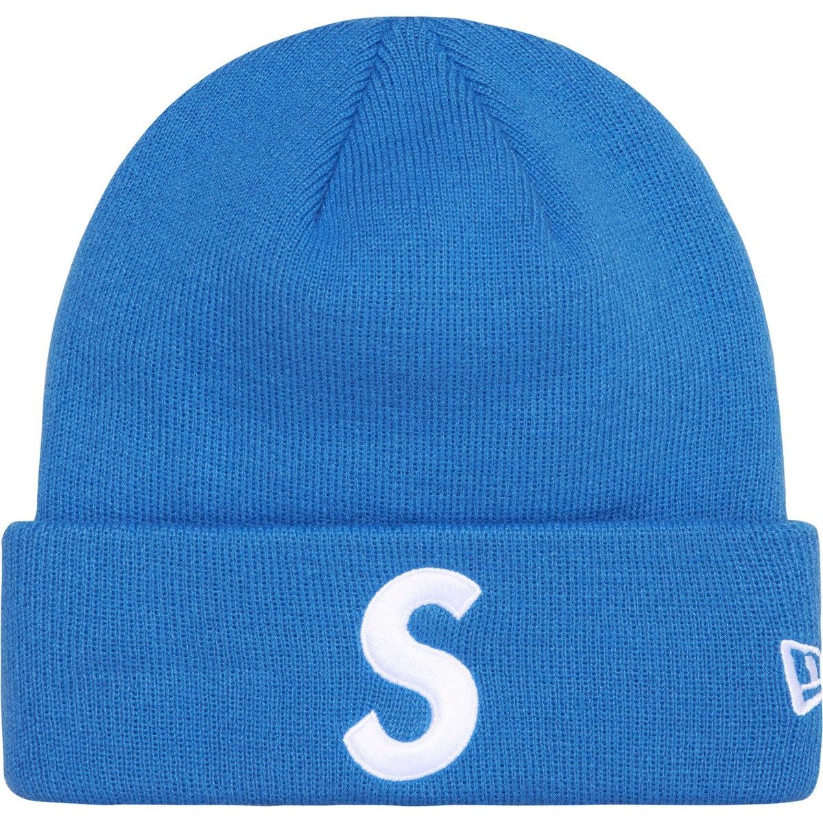 New Era × Supreme Supreme New Era Script Beanie Navy Blue