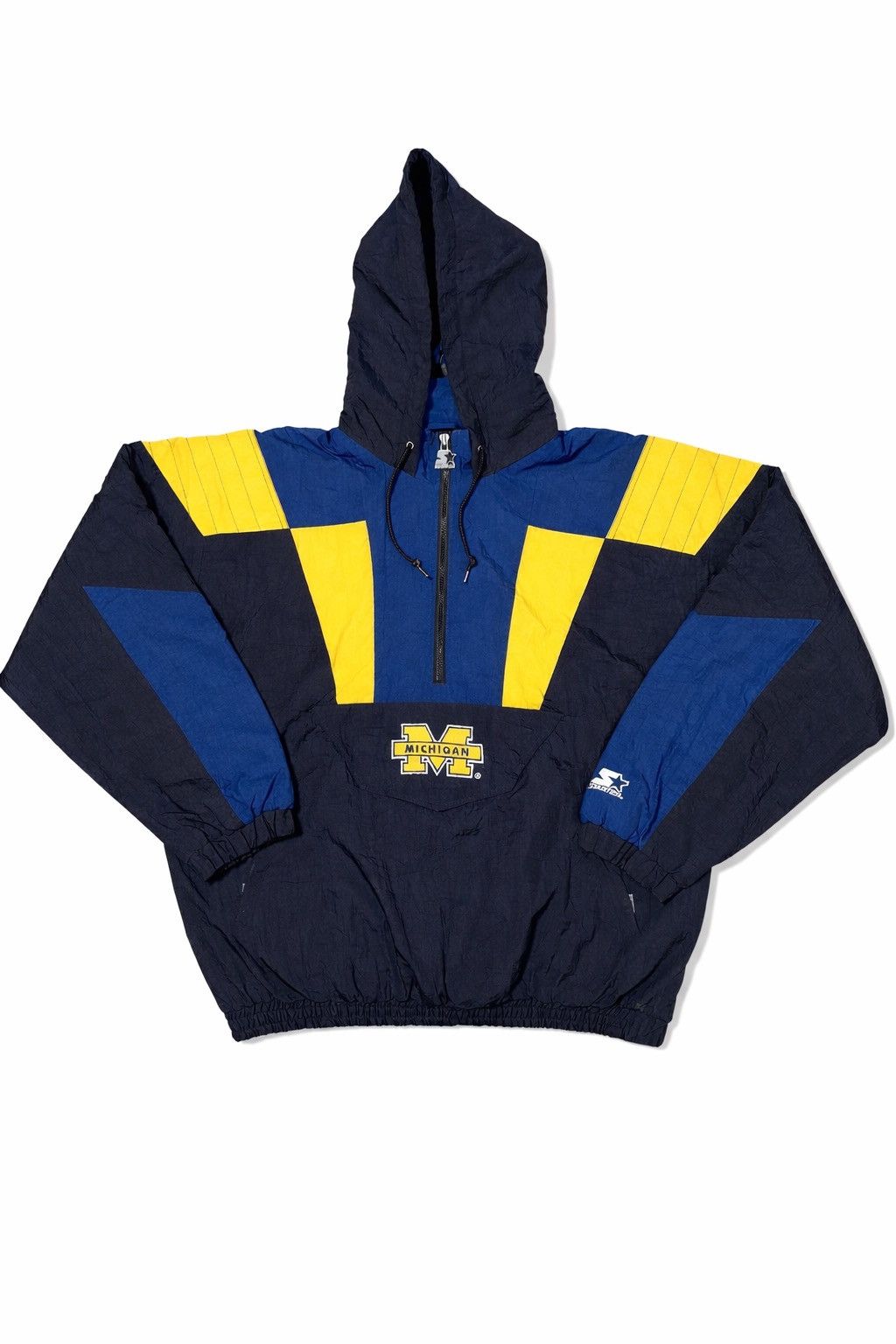 Starter 90s Starter Michigan Wolverines Anorak Quarter-Zip L Size US L / EU 52-54 / 3 - 1 Thumbnail