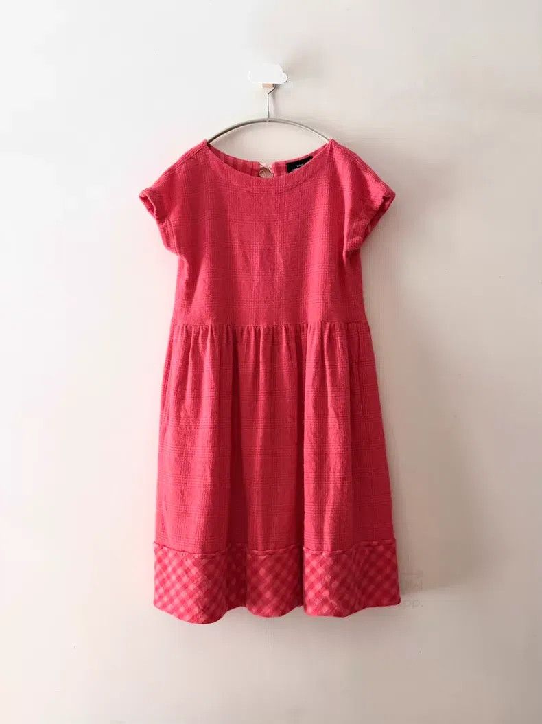 Comme des Garcons Comme Des Garcons Pink Velvet Short Sleeve Dress Size S / US 4 / IT 40 - 2 Thumbnail