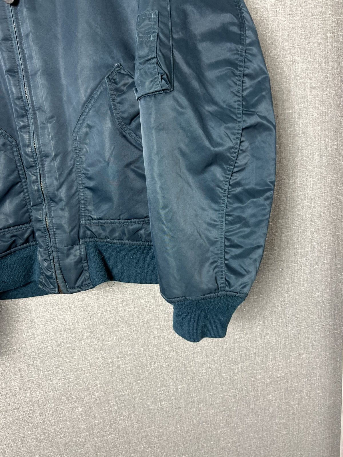 Vintage MA-2 Vintage Flyer’s Nylon Bomber Military Collared Jacket Size US XL / EU 56 / 4 - 7 Thumbnail