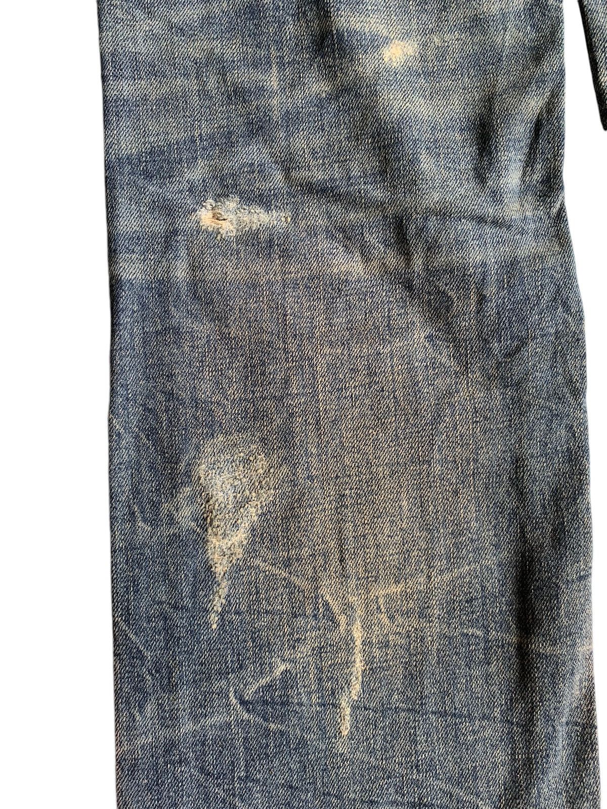 Tornado Mart Army Of No! Skull Punk Style Japanese Distressed Denim🎌☠️ Size US 29 - 20 Thumbnail