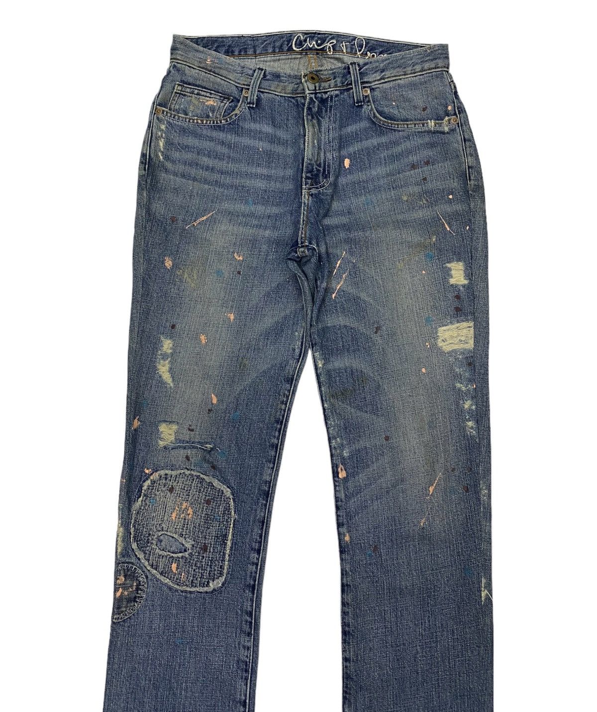 If Six Was Nine 🔥CHIP & PEPPER PATCHWORK DISTRESSED DENIM JEANS Size 30" / US 8 / IT 44 - 2 Thumbnail