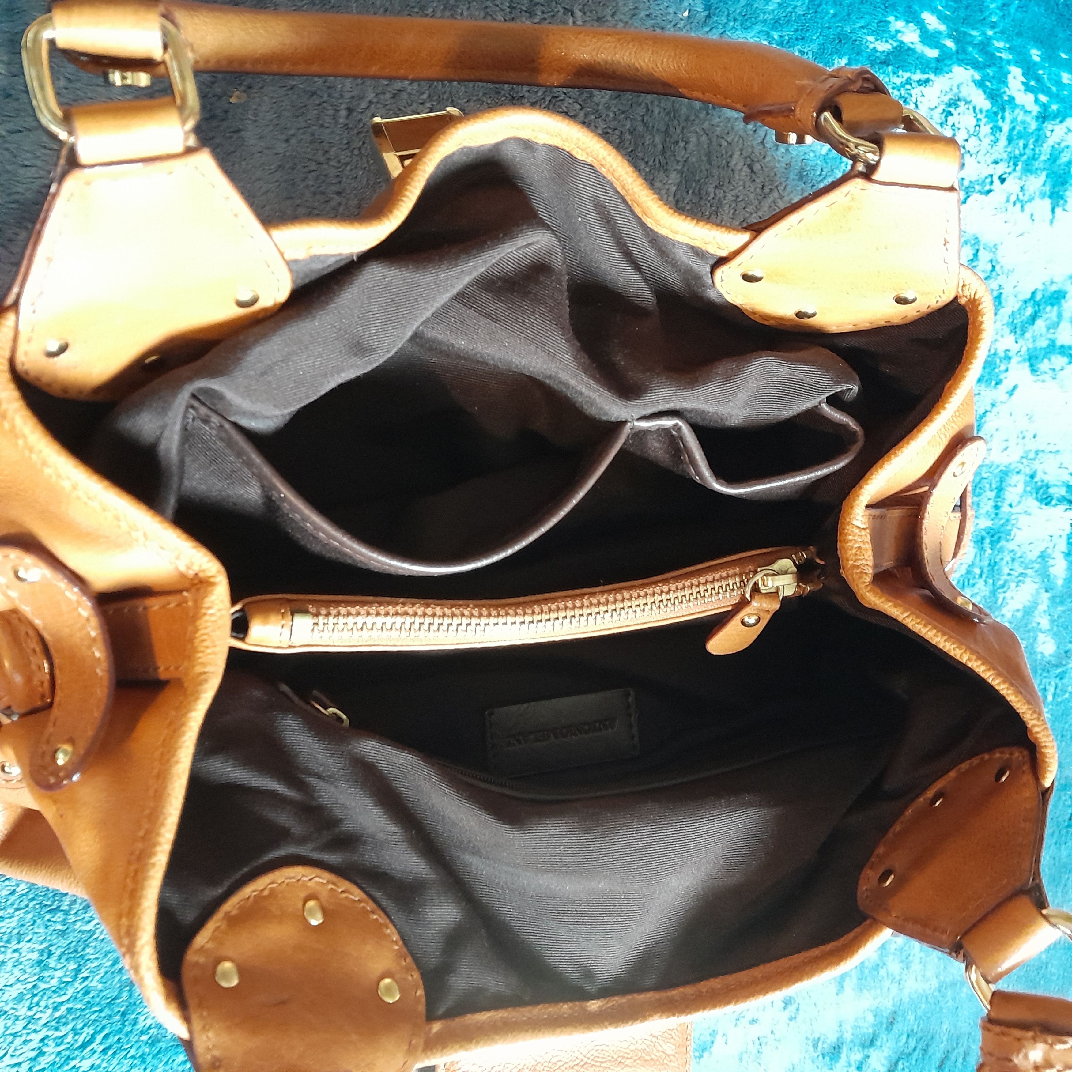 Other Antonio Melani Tan Leather Satchel Handbag Size ONE SIZE - 4 Thumbnail
