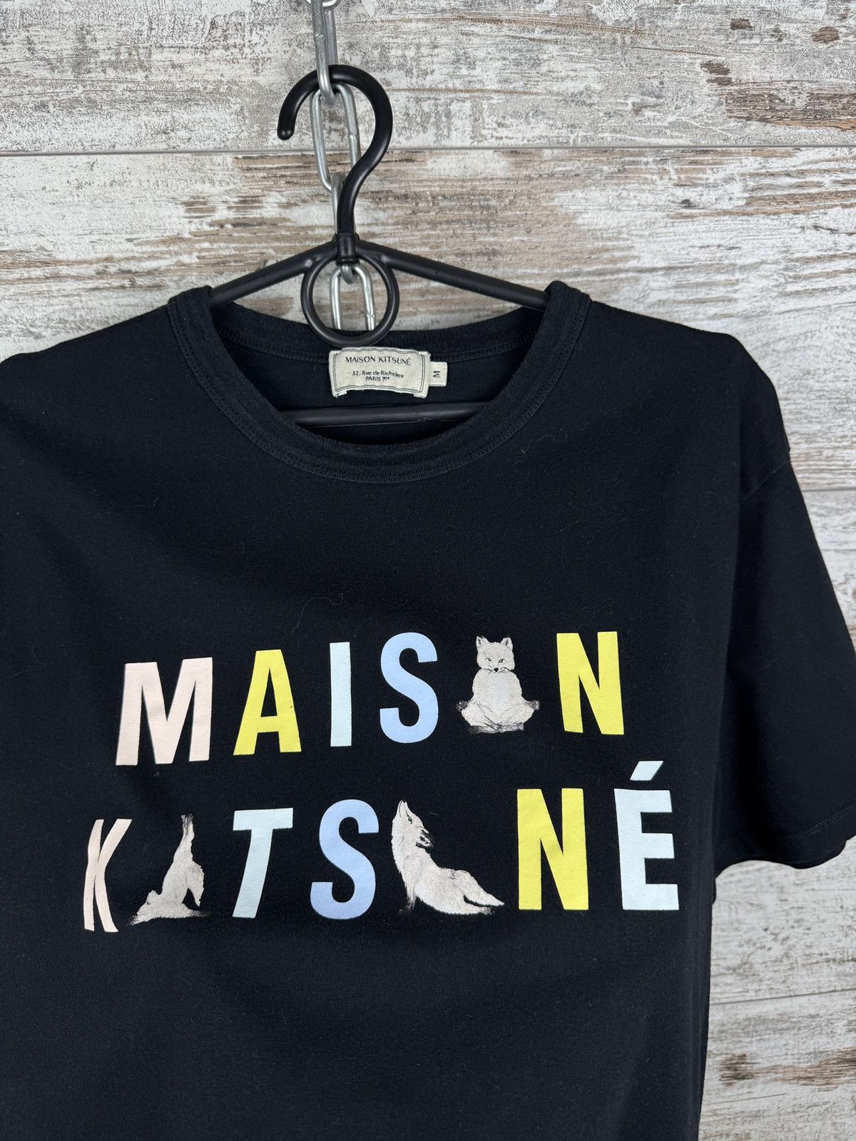 Maison Kitsune Mens Maison Kitsune T-Shirt black cotton tee size M Size US M / EU 48-50 / 2 - 5 Thumbnail