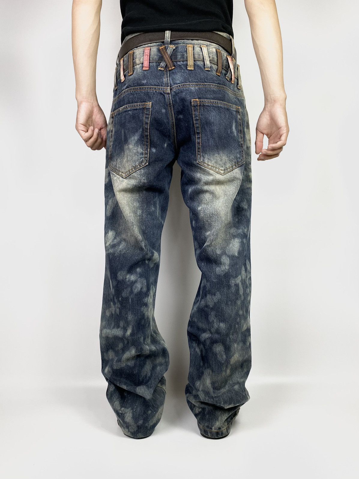 Hysteric Glamour Double waist jeans pant explosion by nylaus bleachwash 30x32 Size US 30 / EU 46 - 3 Thumbnail