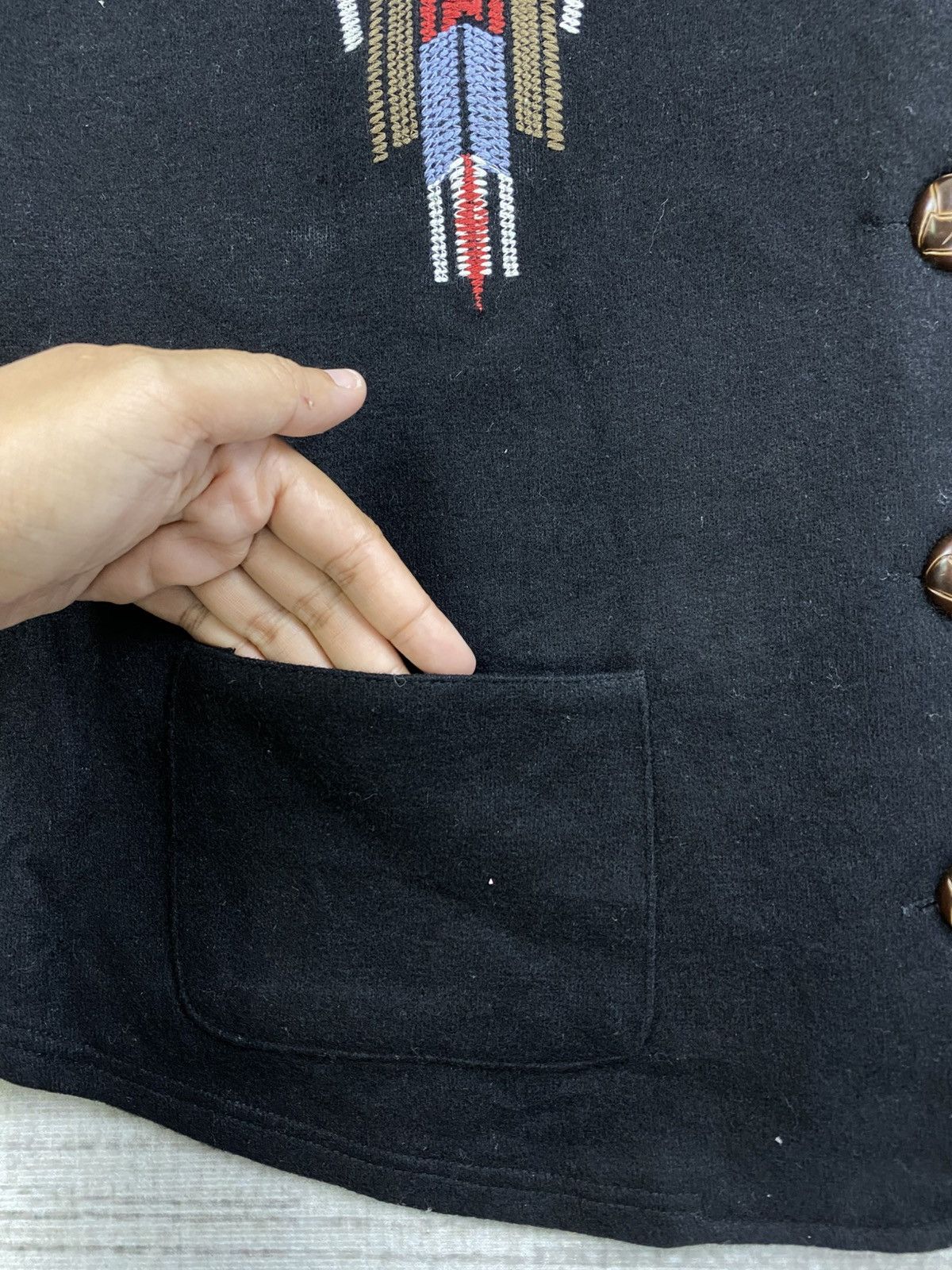 Japanese Brand × Vintage Vintage S.E.I Native Navajo Style Vest Jacket Size US S / EU 44-46 / 1 - 7 Thumbnail