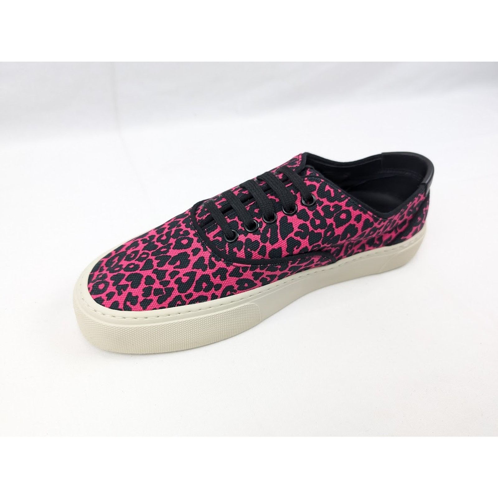 Saint Laurent Paris o1rshd1 Women's Venice Low Top SL Sneakers in Fuxia Nero 41 Size US 11 / IT 41 - 8 Thumbnail