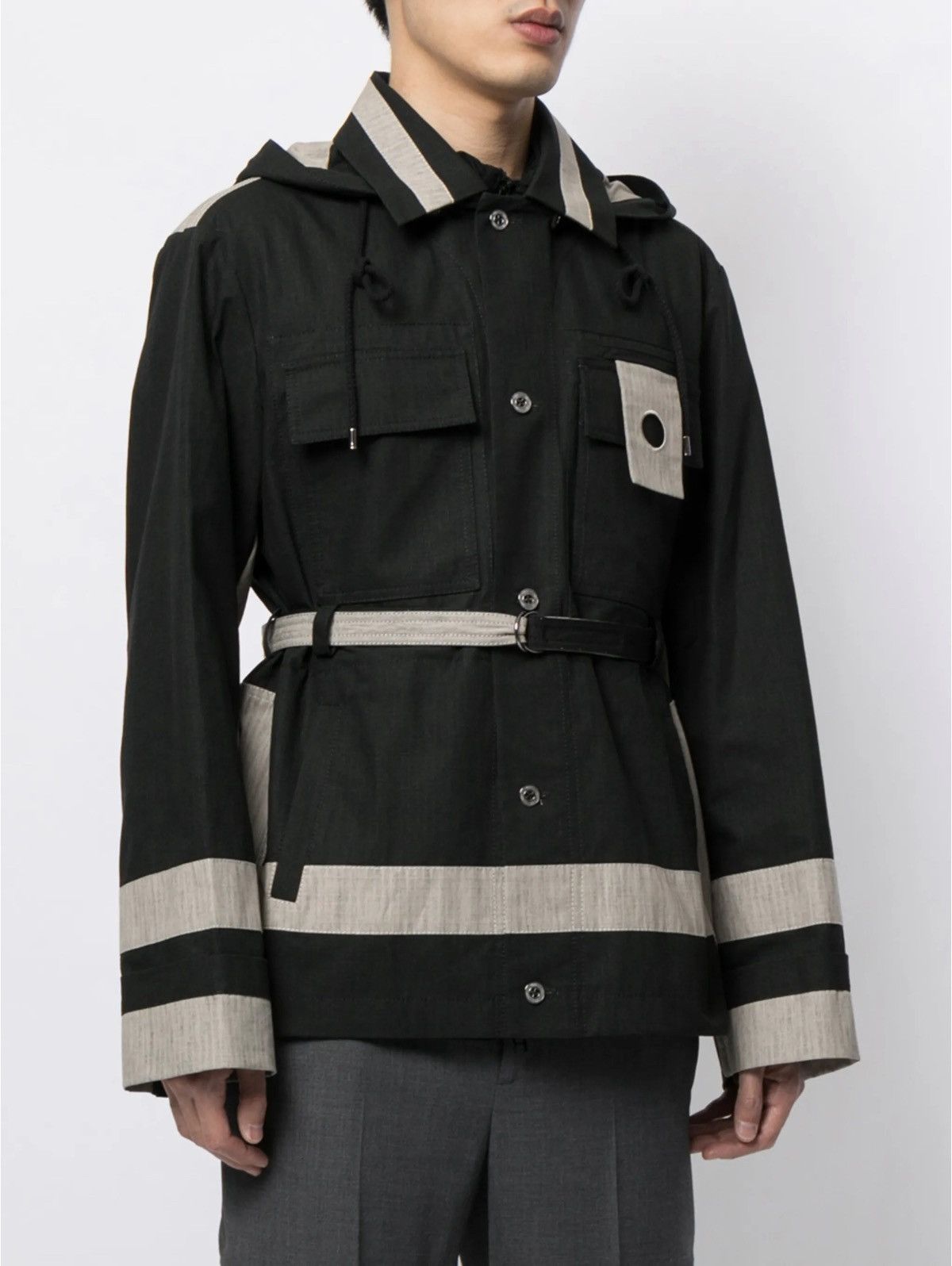 Craig Green Craig Green Stripe-trimmed Hooded Jacket Size US M / EU 48-50 / 2 - 7 Thumbnail