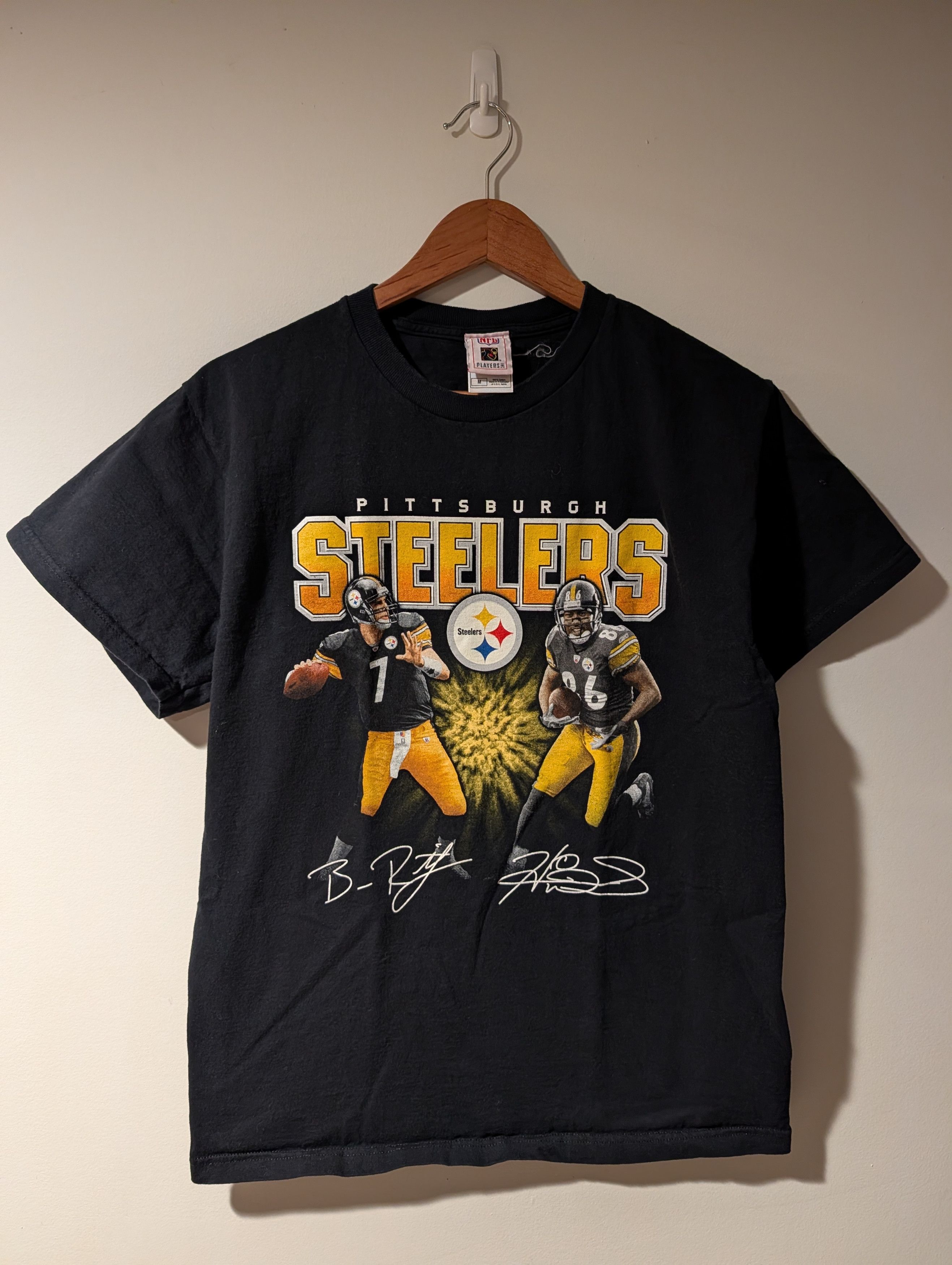 NFL Vintage Y2K Pittsburgh Steelers Ward Roethlisberger T-Shirt Size US M / EU 48-50 / 2 - 1 Thumbnail
