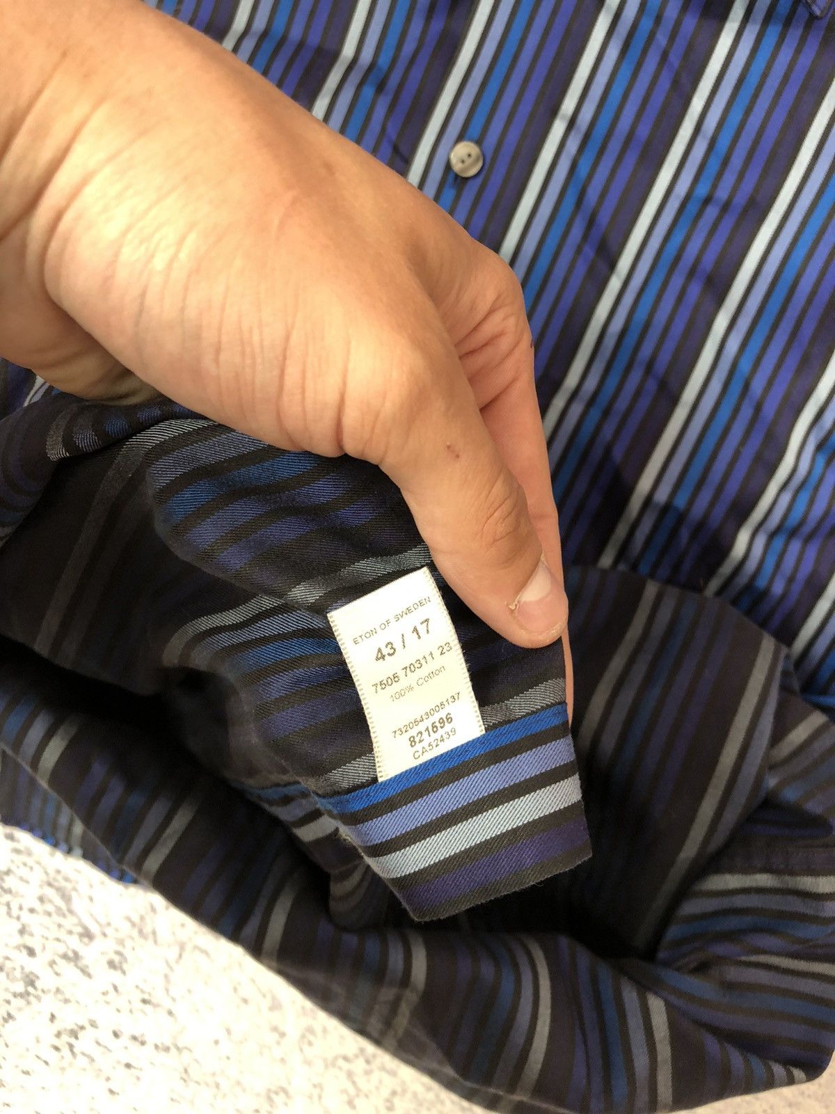 Vintage Men’s shirt ETON size 42 luxury y2k Size US M / EU 48-50 / 2 - 4 Thumbnail