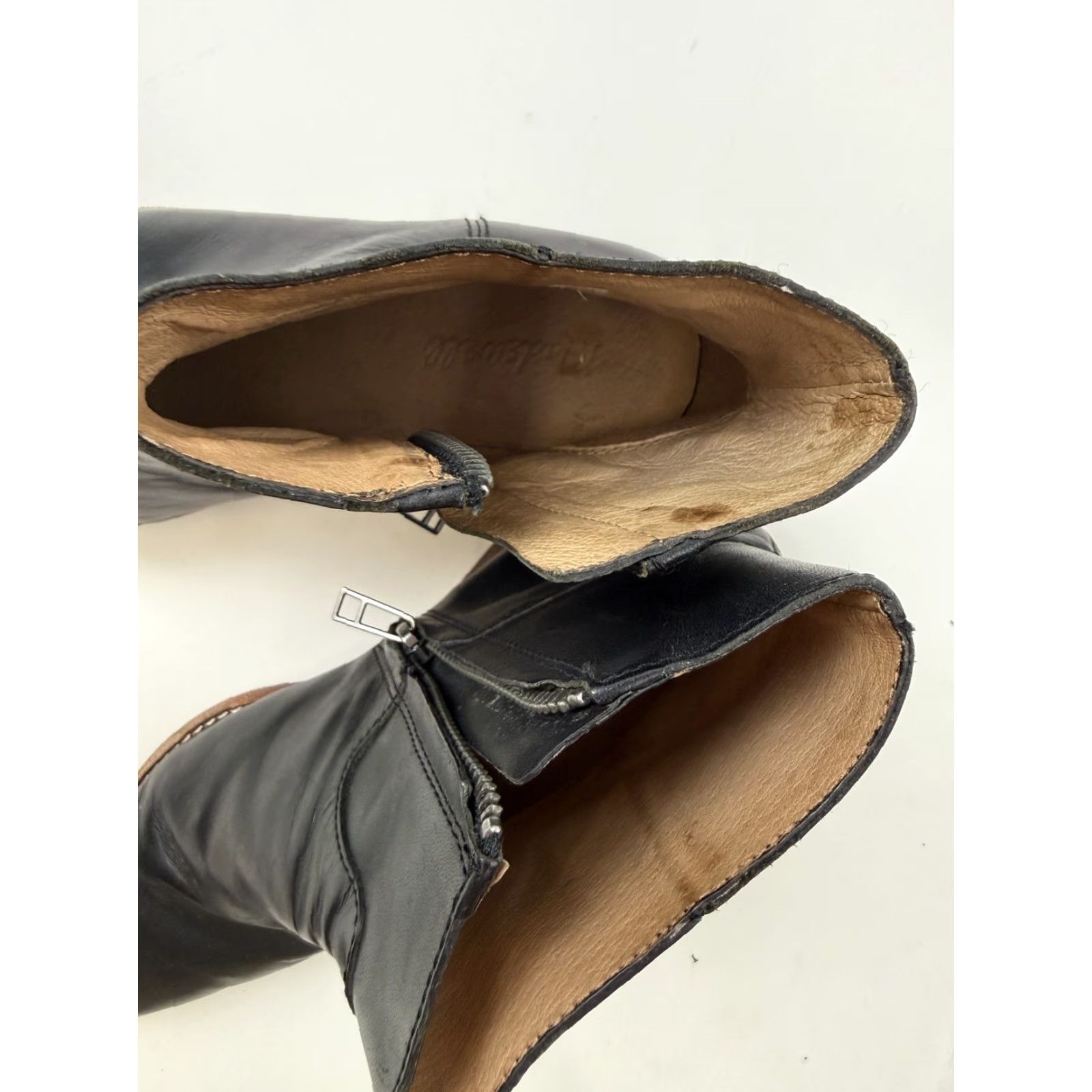 Madewell Madewell Boots Womens Size 7.5 Black Leather Ankle Western Booties Block Heel Size US 8 / IT 38 - 4 Thumbnail