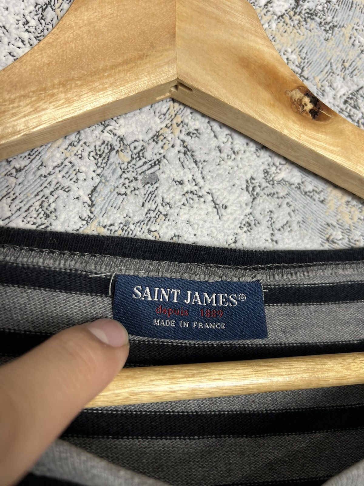 Saint James × Vintage Saint James Striped Long Sleeve Jean Paul Vibe Kurt Cobain M Size M / US 6-8 / IT 42-44 - 3 Thumbnail
