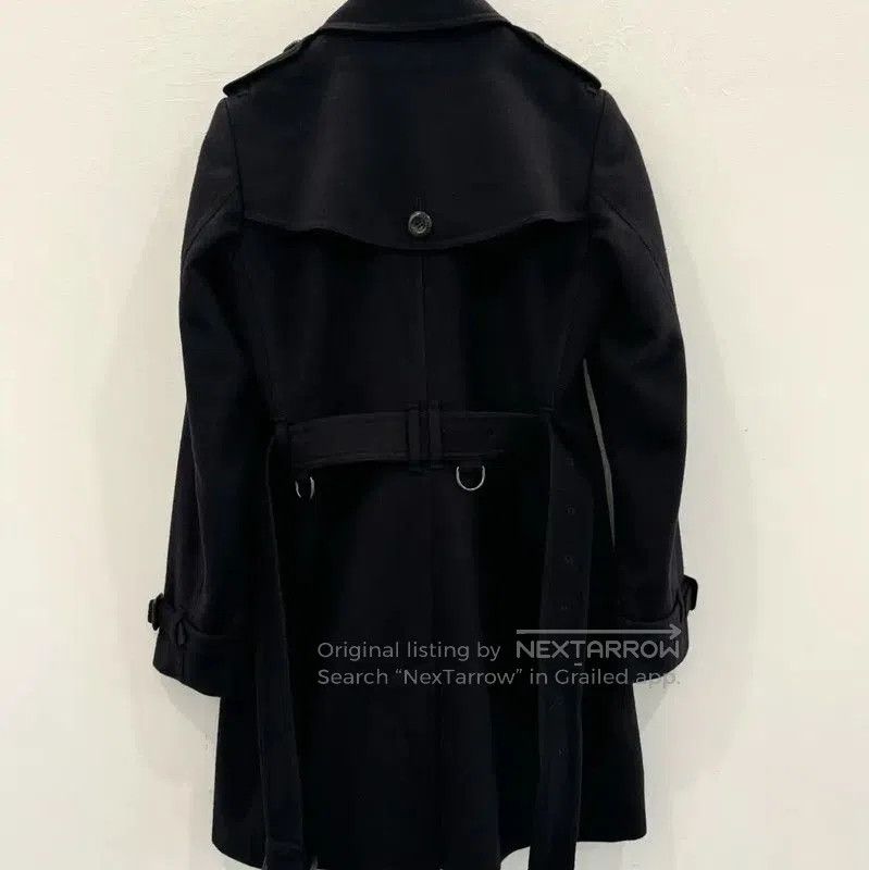 Burberry Burberry Black Wool Ladies Trench Coat. Size S / US 4 / IT 40 - 2 Thumbnail