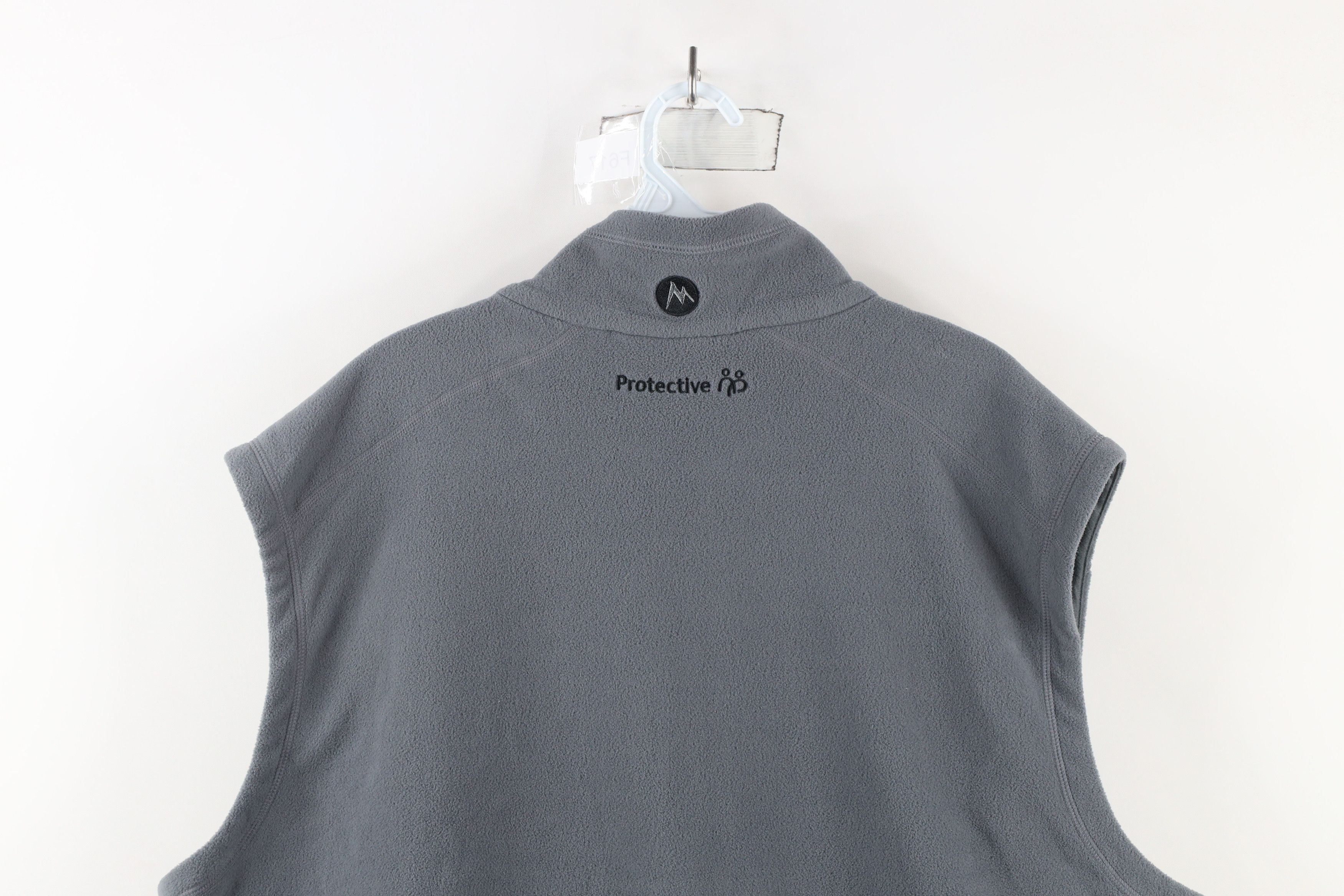 Marmot × Vintage Marmot Out Full Zip Fleece Vest Jacket Gray Polyester Size US XXL / EU 58 / 5 - 12 Thumbnail