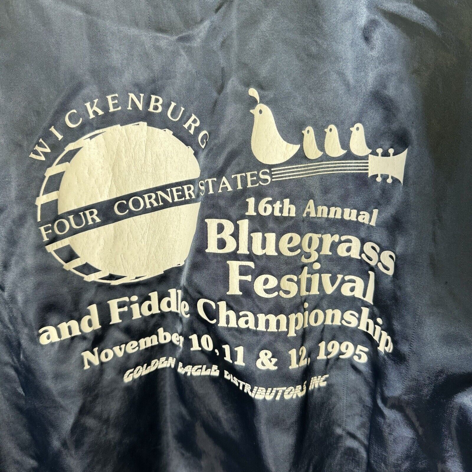 Vintage Vintage Bud Light Bomber Jacket Mens XL 80s Satin Blue Blueg Size US XL / EU 56 / 4 - 17 Thumbnail
