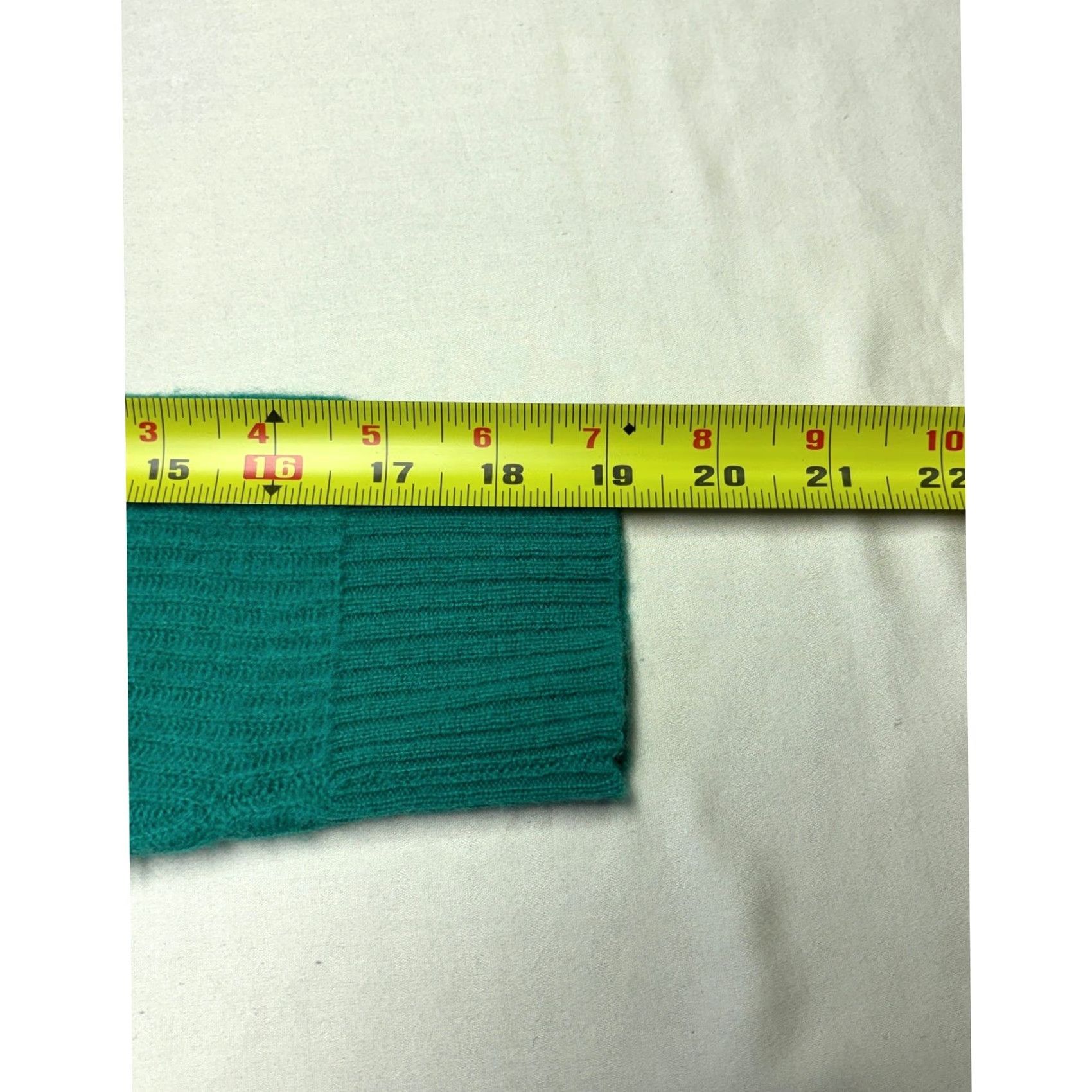 Charter Club Charter Club 100% Cashmere V-Neck Ribbed Sweater Teal Green Womens PS Size S / US 4 / IT 40 - 6 Thumbnail