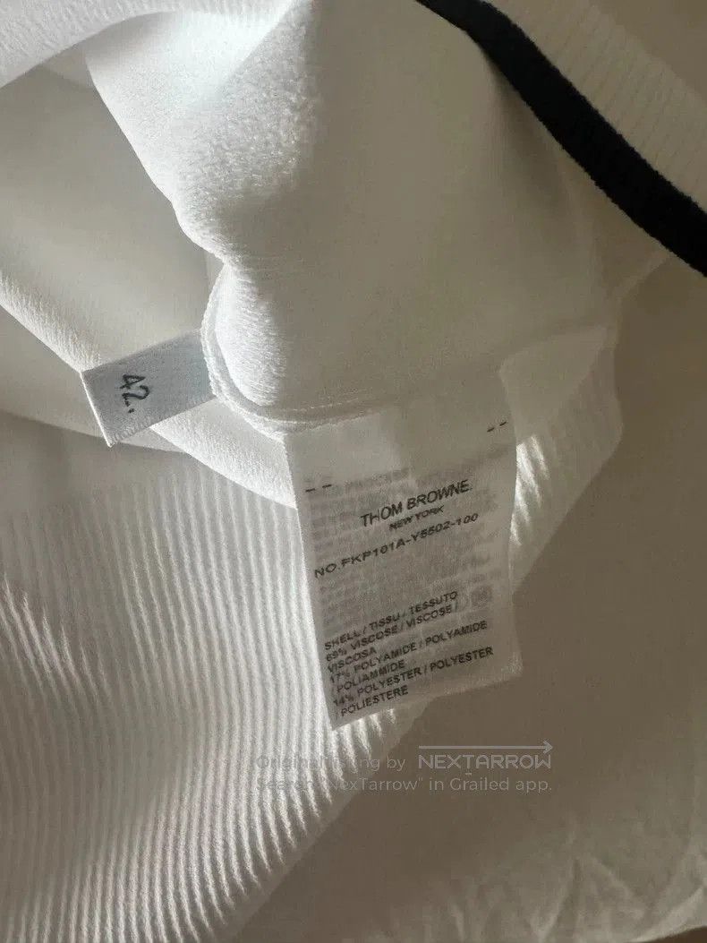 Thom Browne Thom Browne White Polo Shirt . Size US M / EU 48-50 / 2 - 3 Thumbnail