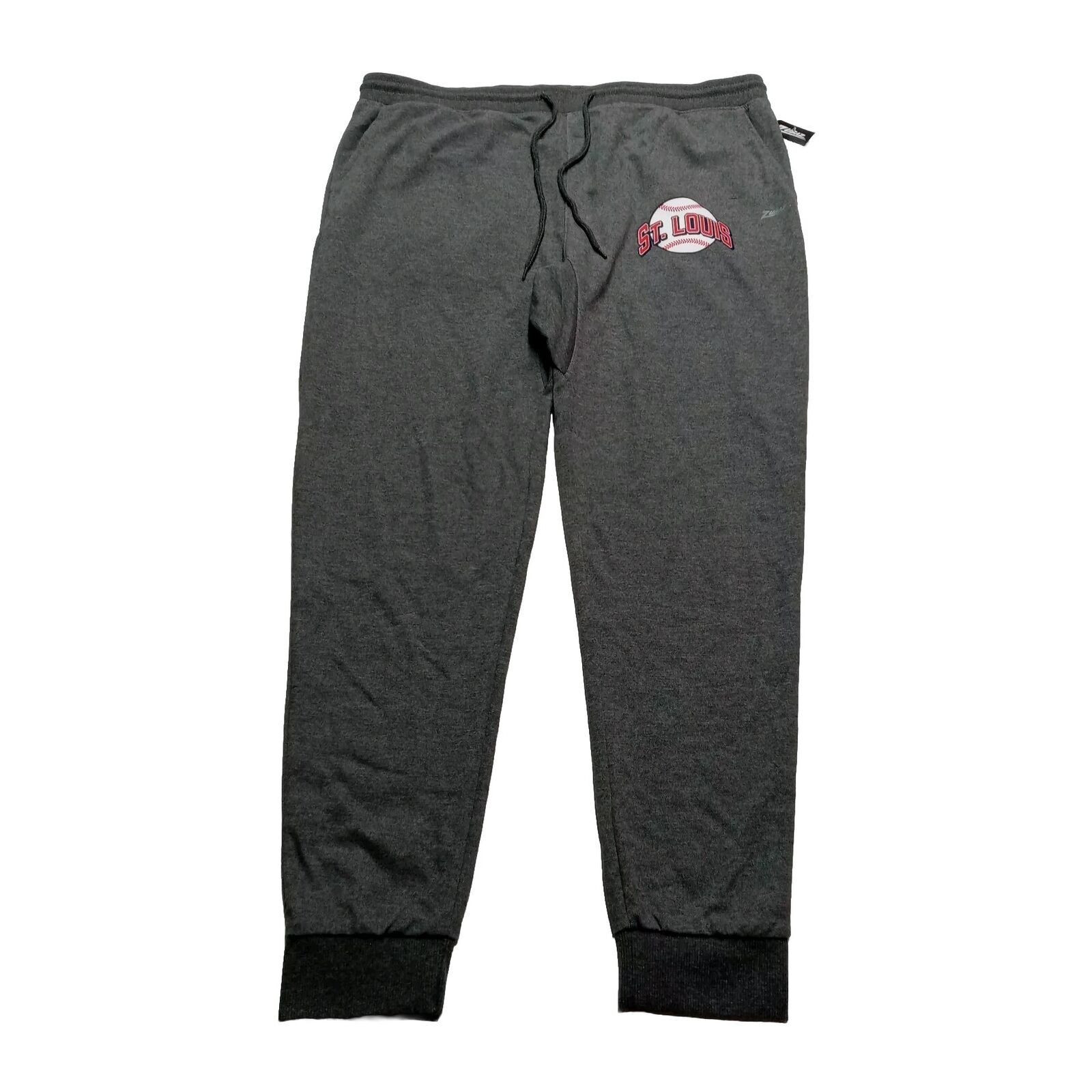 Zubaz Zubaz Pants St Louis Cardinals Men’s XL Gray Joggers Size US 40 / EU 56 - 1 Thumbnail