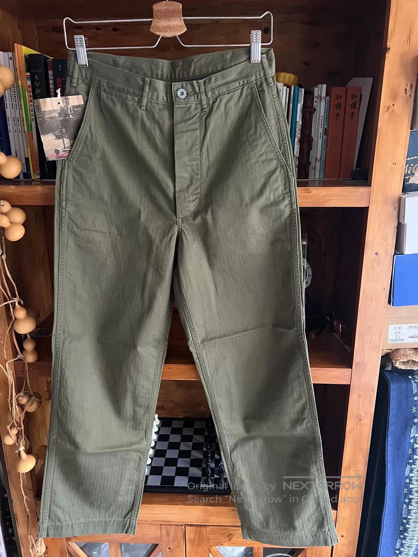 Japanese Brand workers japan military style green pants. Size US 30 / EU 46 - 4 Thumbnail