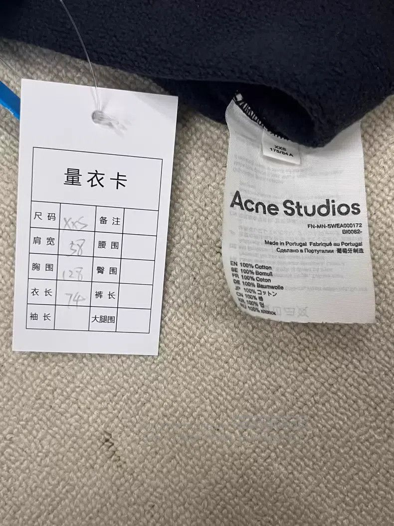 Acne Studios Acne Studios SS23 letter print sweatshirt, black Size US XXS / EU 40 - 5 Thumbnail