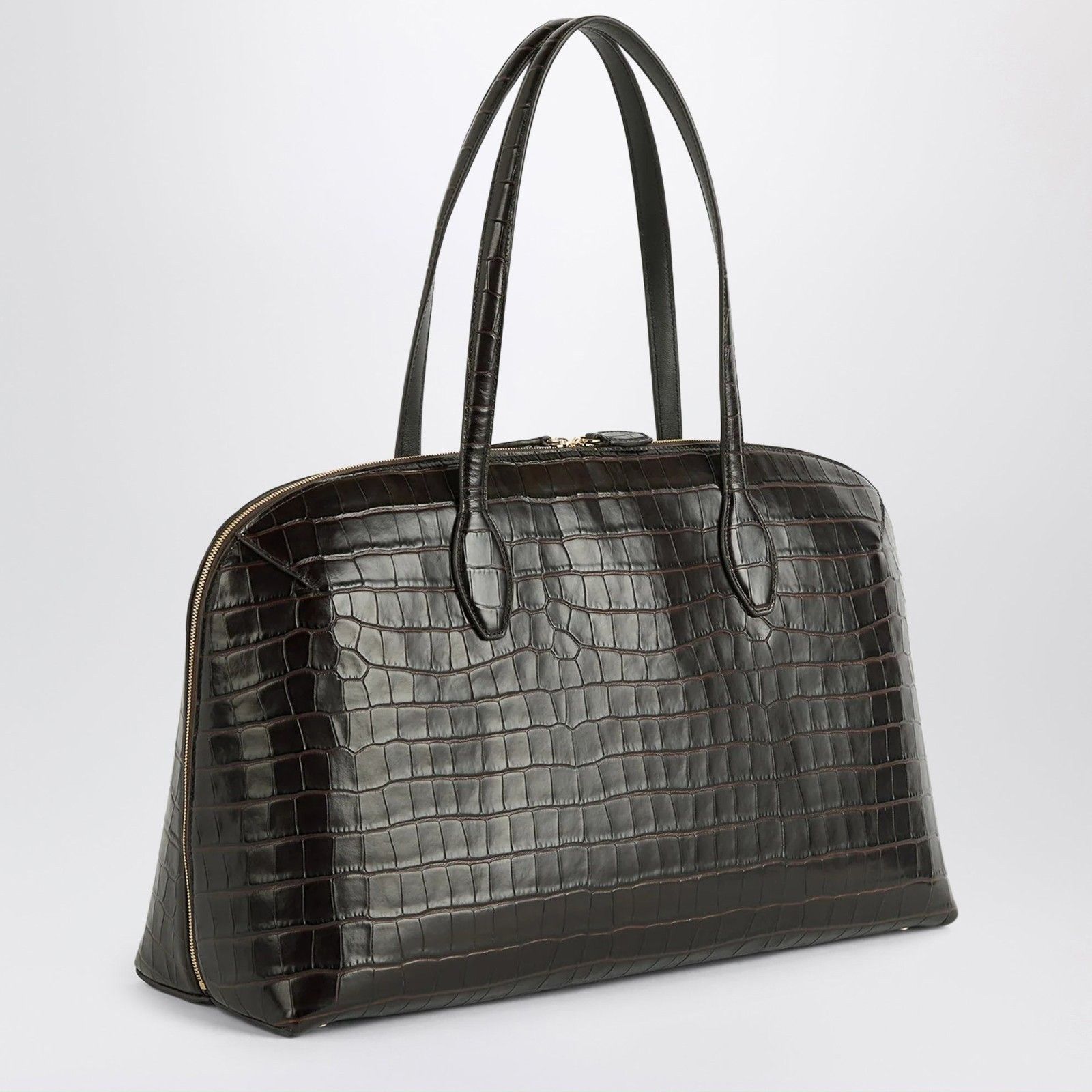 Toteme TOTEME Garderob Dark Chocolate Leather Tote Bag New & Authen Size ONE SIZE - 2 Thumbnail