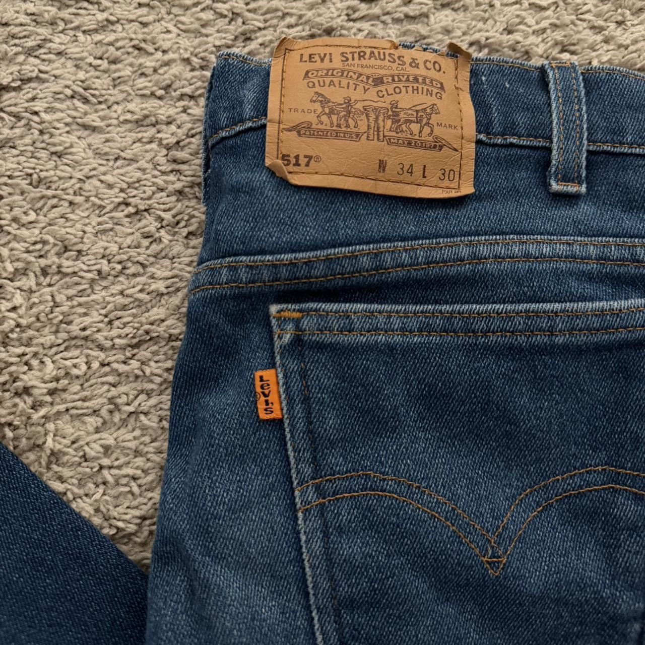 Levi's Vintage 90's Orange Tab Levi's 517 Flares/Bootcut Size US 34 / EU 50 - 3 Thumbnail