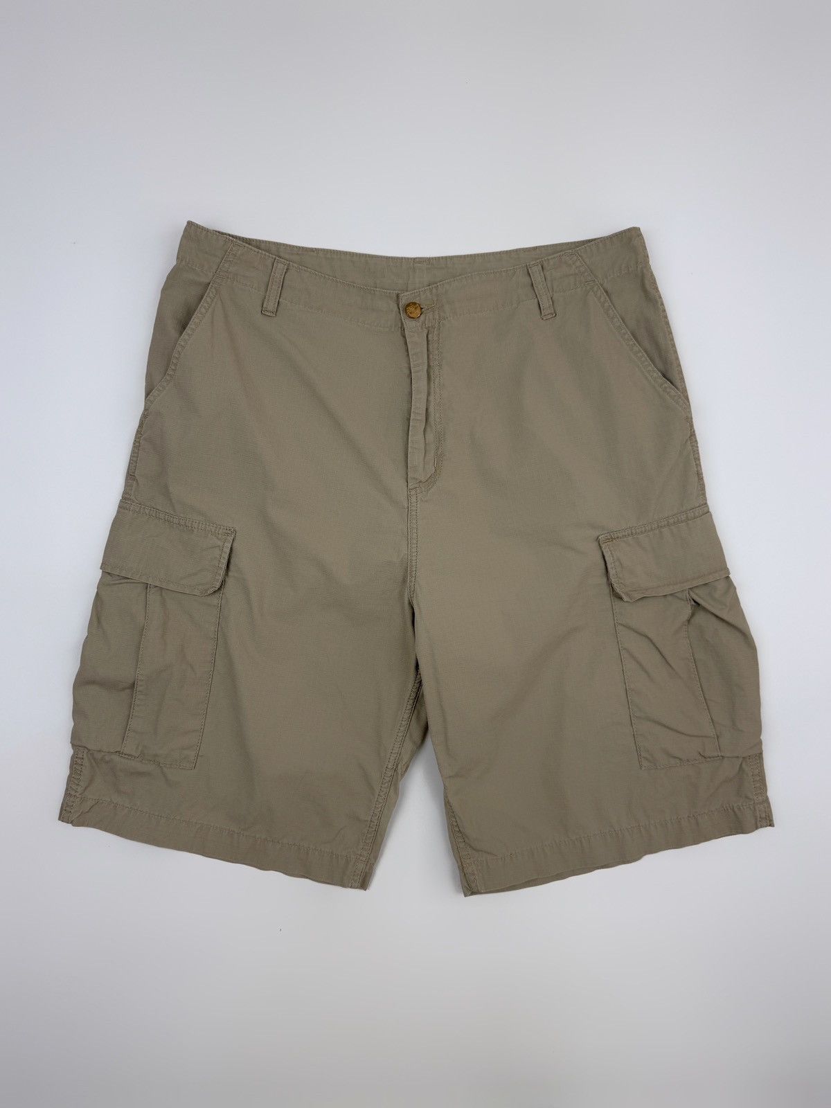 Carhartt Carhartt WIP Beige Ripstop Cargo Bermuda Baggy Shorts 36 Size US 36 / EU 52 - 2 Thumbnail