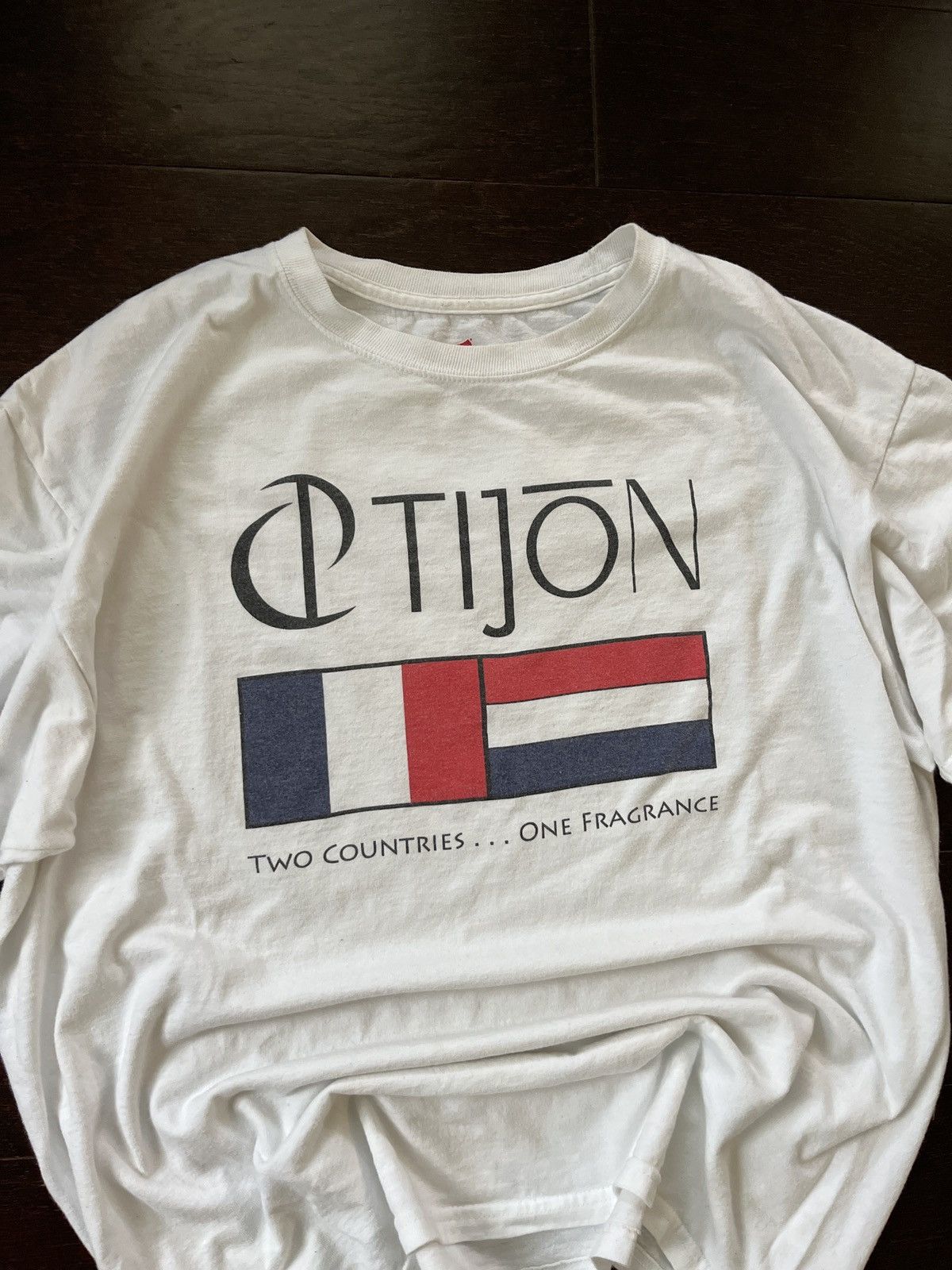 Other 📌 Vintage fragrance tee shirt French Dp Tijon Size US L / EU 52-54 / 3 - 4 Thumbnail