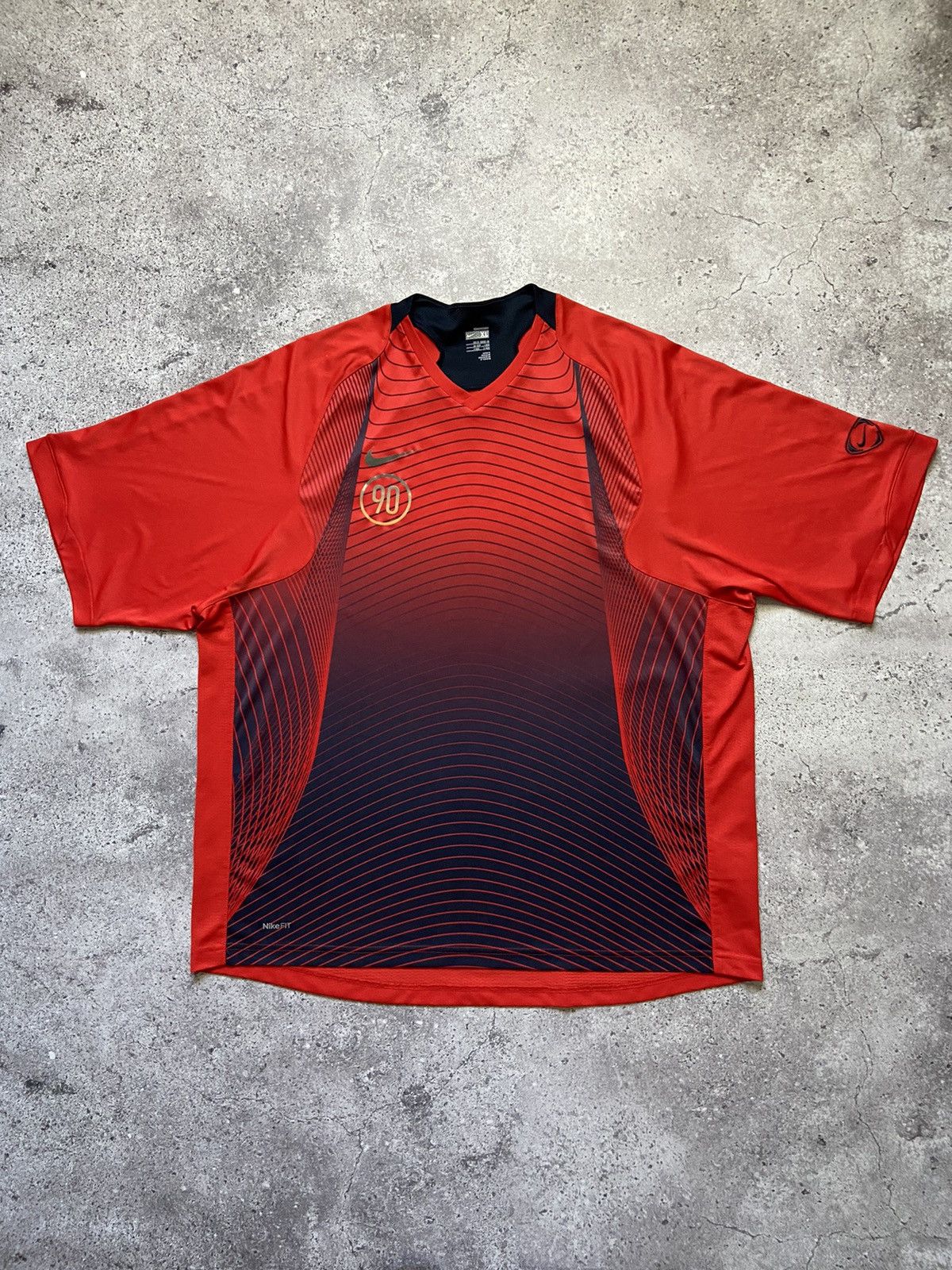 Nike Nike Total 90 Vintage Jersey T Shirt Size US XL / EU 56 / 4 - 2 Thumbnail