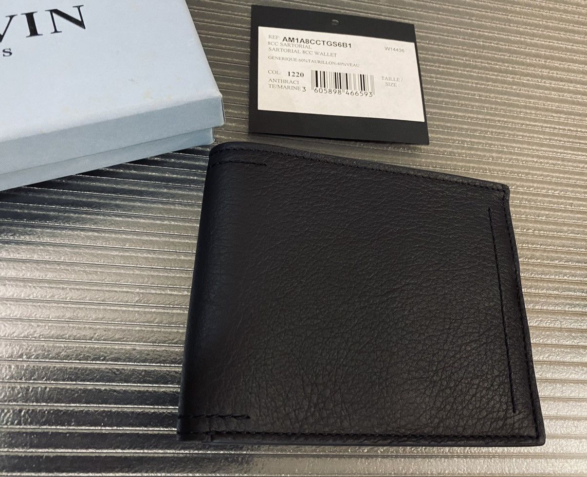 Lanvin Lanvin Paris taurillion leather contrast billfold wallet NEW Size ONE SIZE - 6 Thumbnail