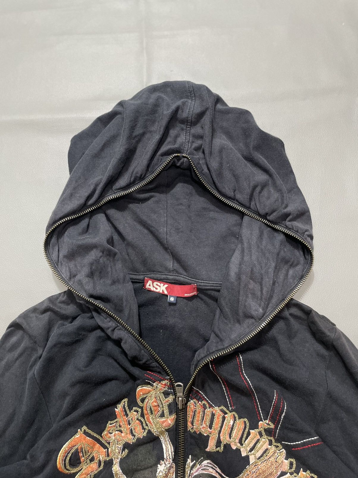 Hysteric Glamour Ask Enquired Gothic Mask Zip Hoodie Ifsix lgb punks style Size S / US 4 / IT 40 - 4 Thumbnail