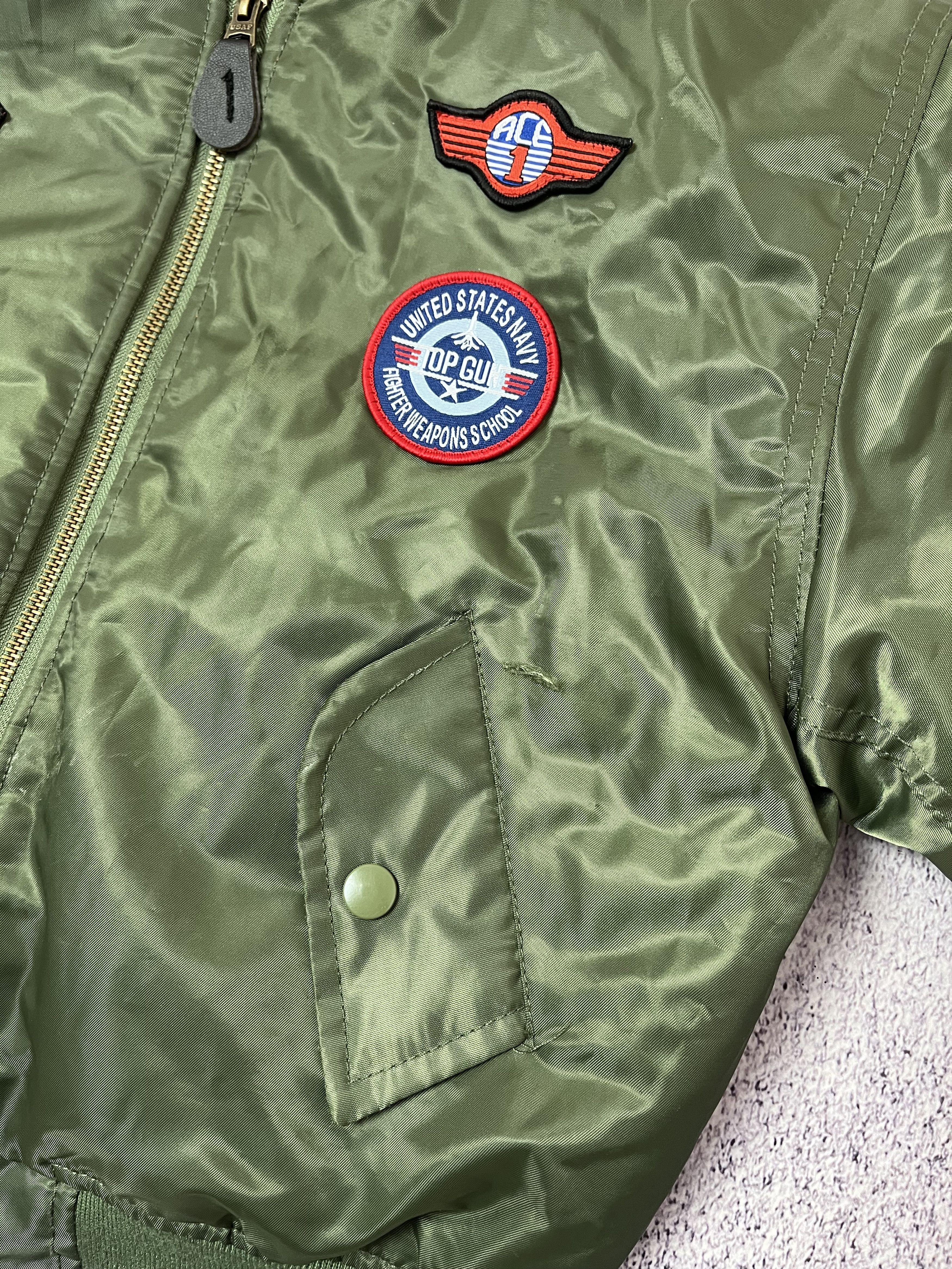 Japanese Brand Men’s military bomber’s size xs Green USA Size US XS / EU 42 / 0 - 7 Thumbnail