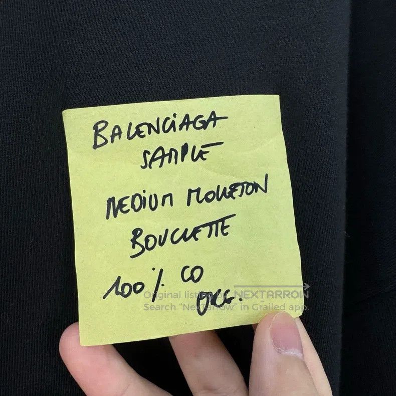 Balenciaga Balenciaga Post-it note lettering zip-up hoodie Size US M / EU 48-50 / 2 - 5 Thumbnail
