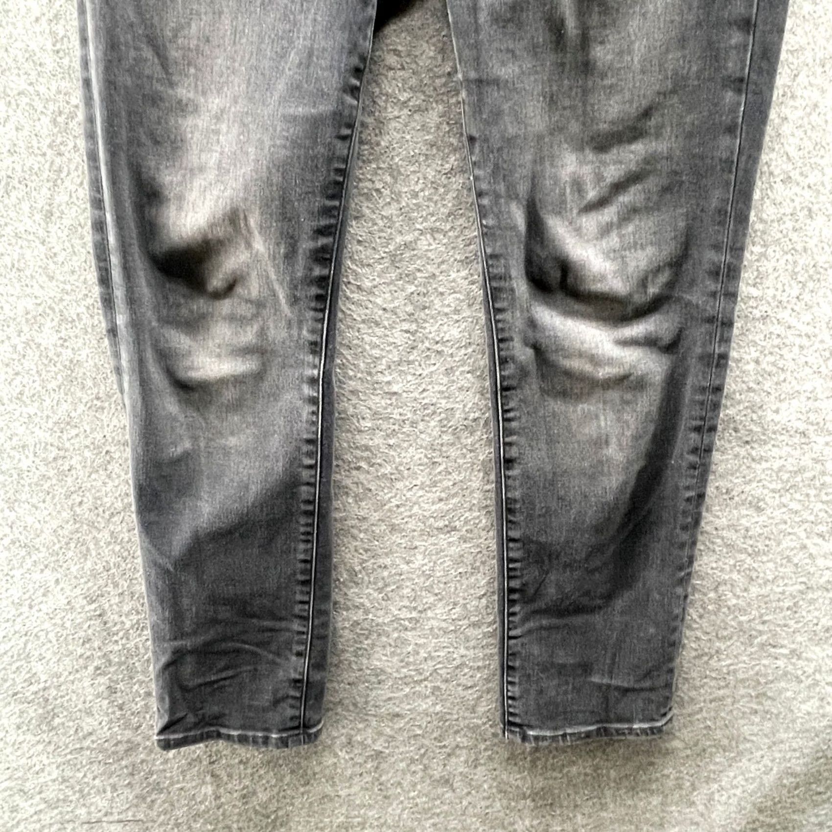 Levi's Levis 724 High Rise Straight Jeans Womens 28 Black Stretch Jeans 28 in Black Stretch Size 28" / US 6 / IT 42 - 4 Thumbnail