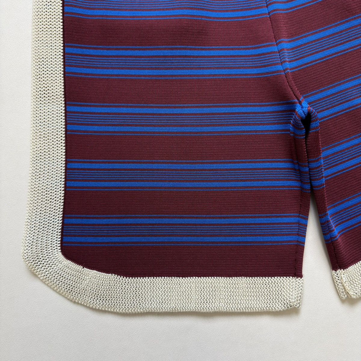 Wales Bonner Sample ‘Music’ Striped Tech Knit Shorts Size US 32 / EU 48 - 9 Thumbnail