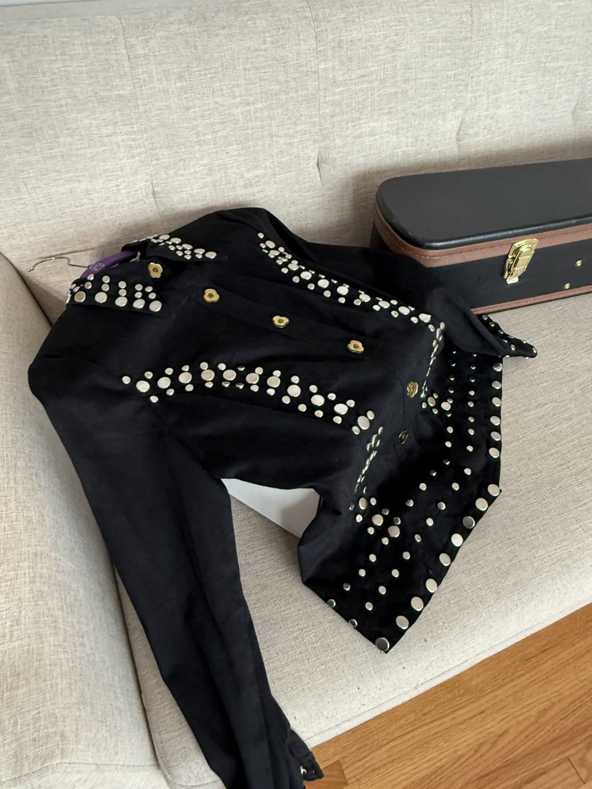 Other Vintage 60’s/70s Women’s Black Roncelli OG Studded SUIT Size S / US 4 / IT 40 - 5 Thumbnail
